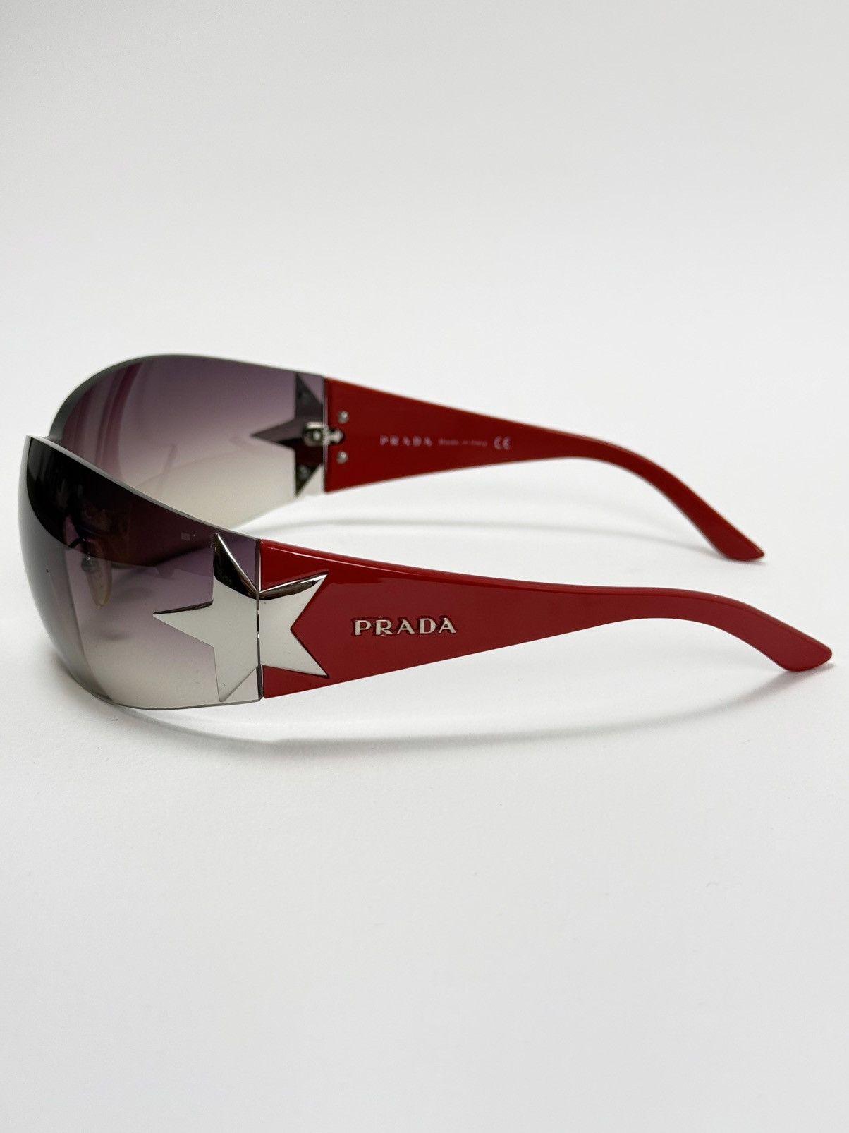 Prada Y2K ICONIC PRADA STAR RED SUNGLASSES Size ONE SIZE - 2 Thumbnail