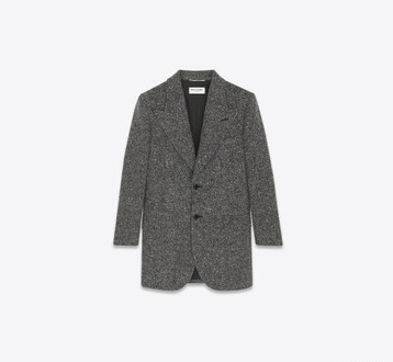 Saint Laurent Paris o1bcso1str1124 Single Breasted Jacket in Grey Size M / US 6-8 / IT 42-44 - 1 Preview