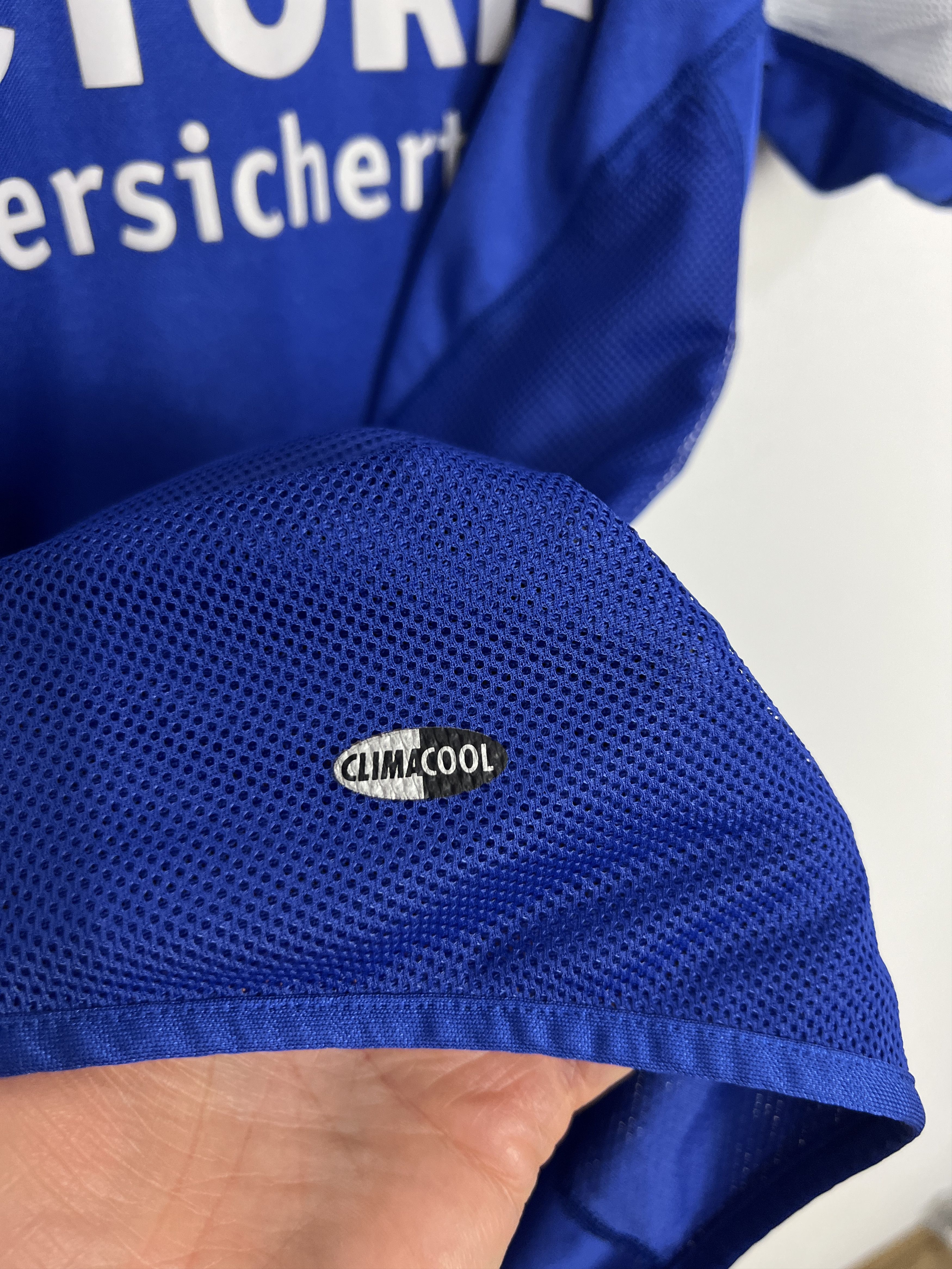 Adidas FC Schalke 04 Home football shirt 2004 Soccer Jersey Trikot Size US S / EU 44-46 / 1 - 5 Thumbnail
