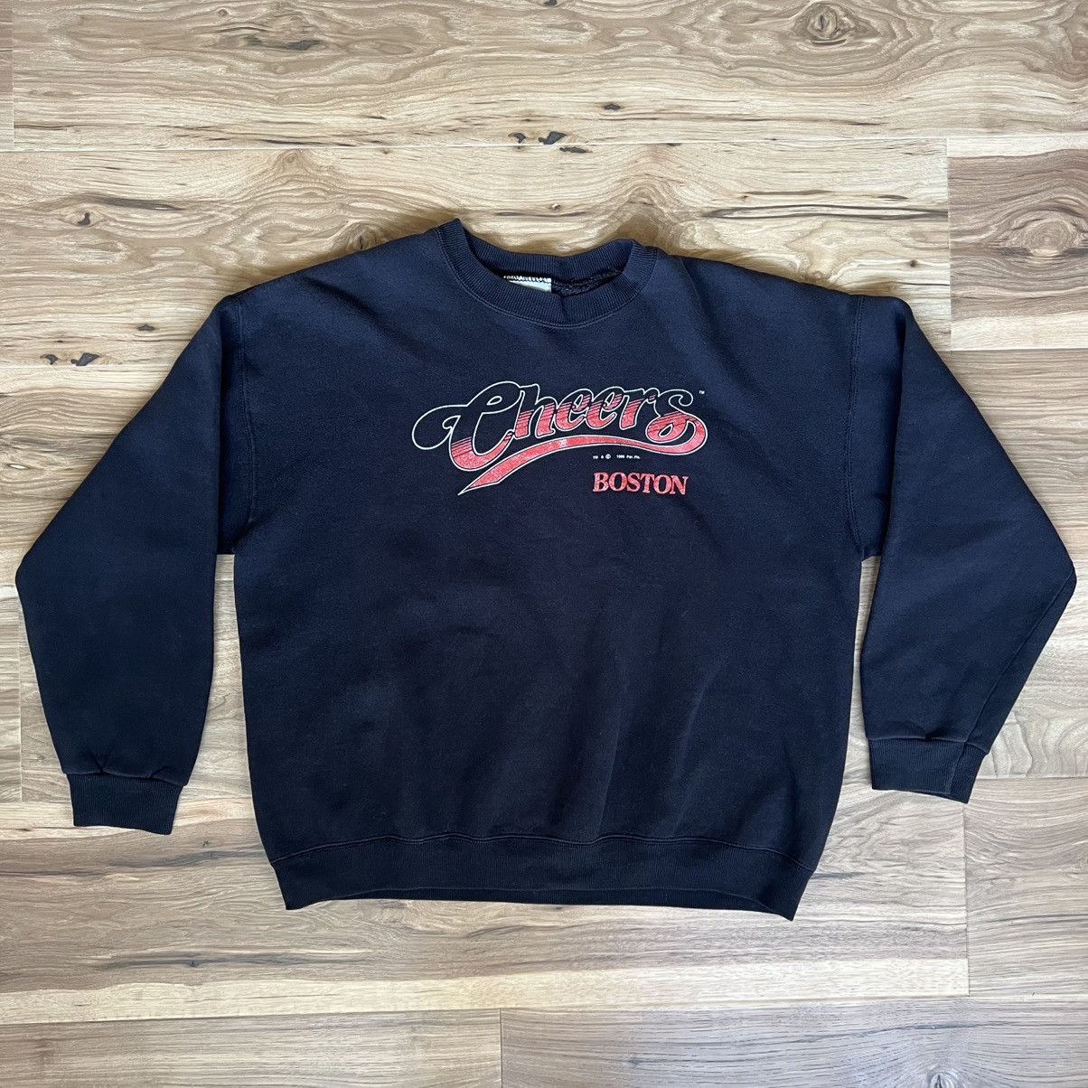 Lee Vintage Cheers Boston Black Lee Crewneck Sweatshirt XL Size US XL / EU 56 / 4 - 1 Thumbnail