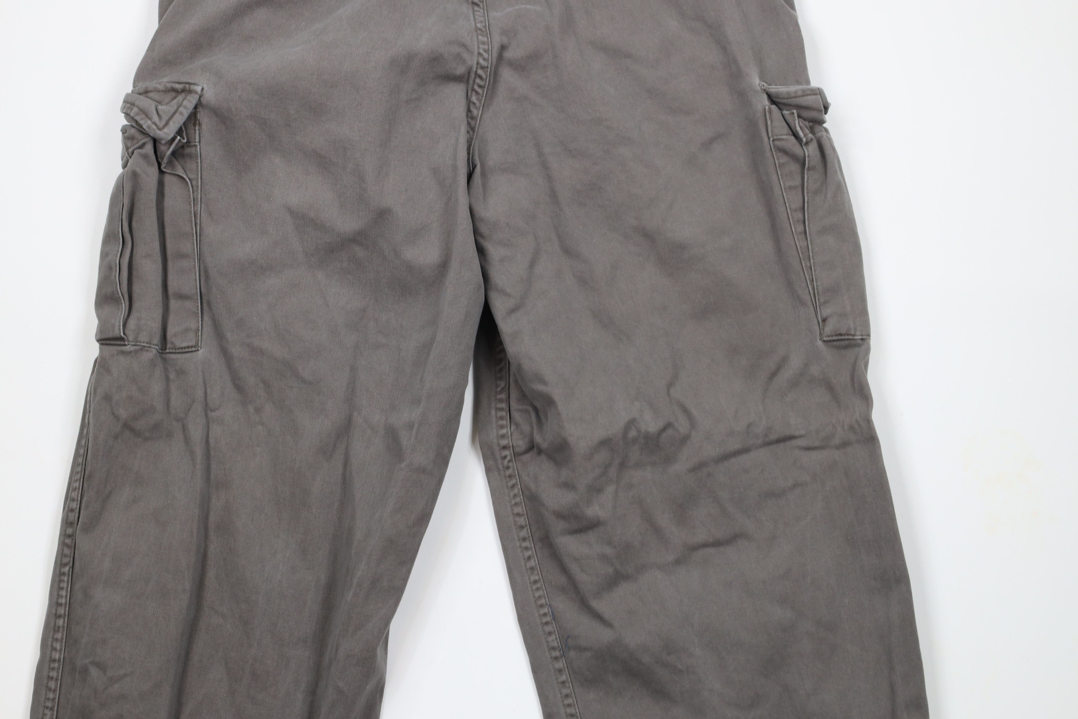 Cabelas × Vintage Vintage Cabelas Wide Leg Military Cargo Pants Gray Cotton Size US 36 / EU 52 - 12 Thumbnail