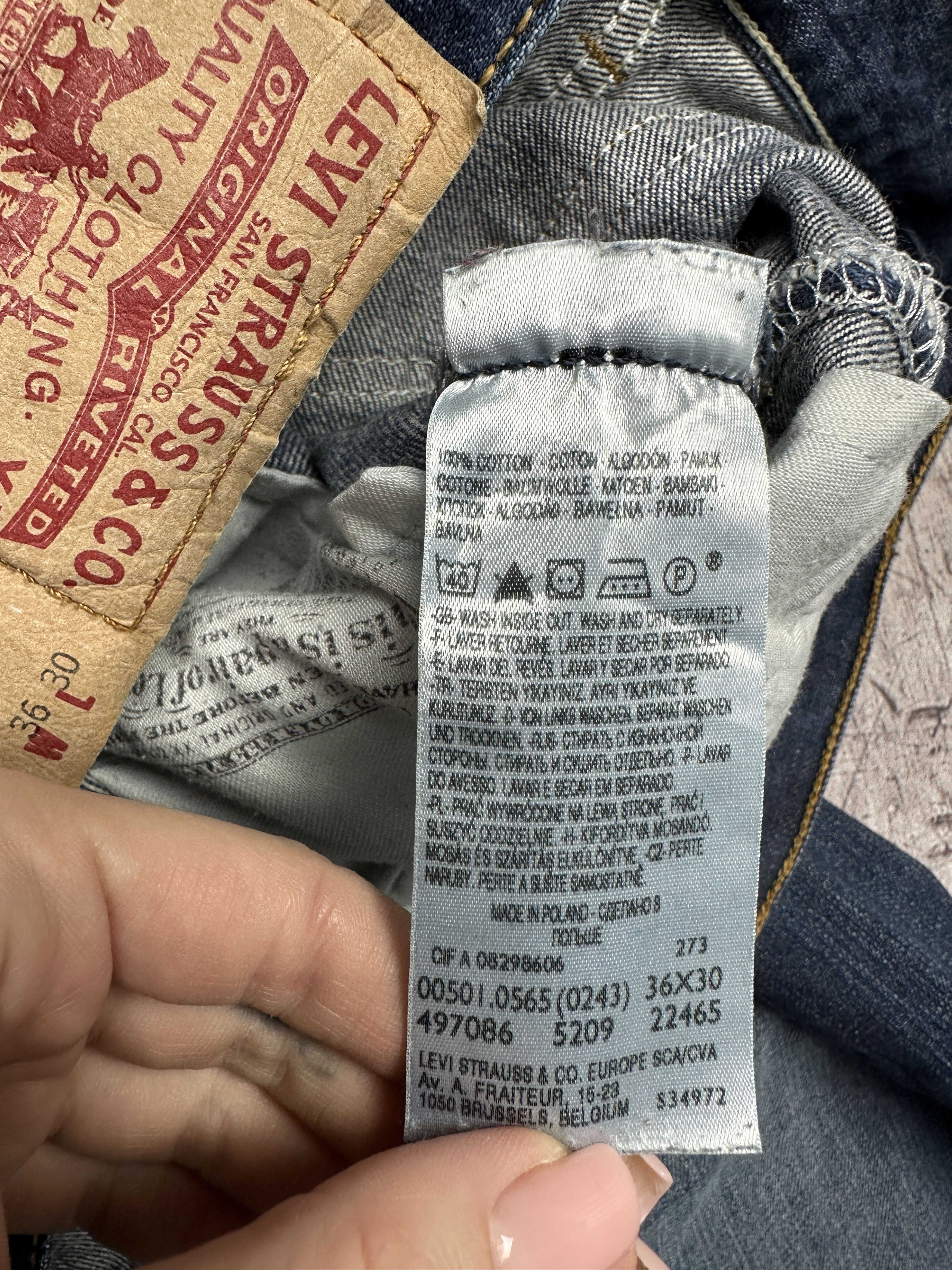 Levi's Levi's 501 Mens Denim Pants Jeans Size 36 x 30 Size US 36 / EU 52 - 9 Thumbnail