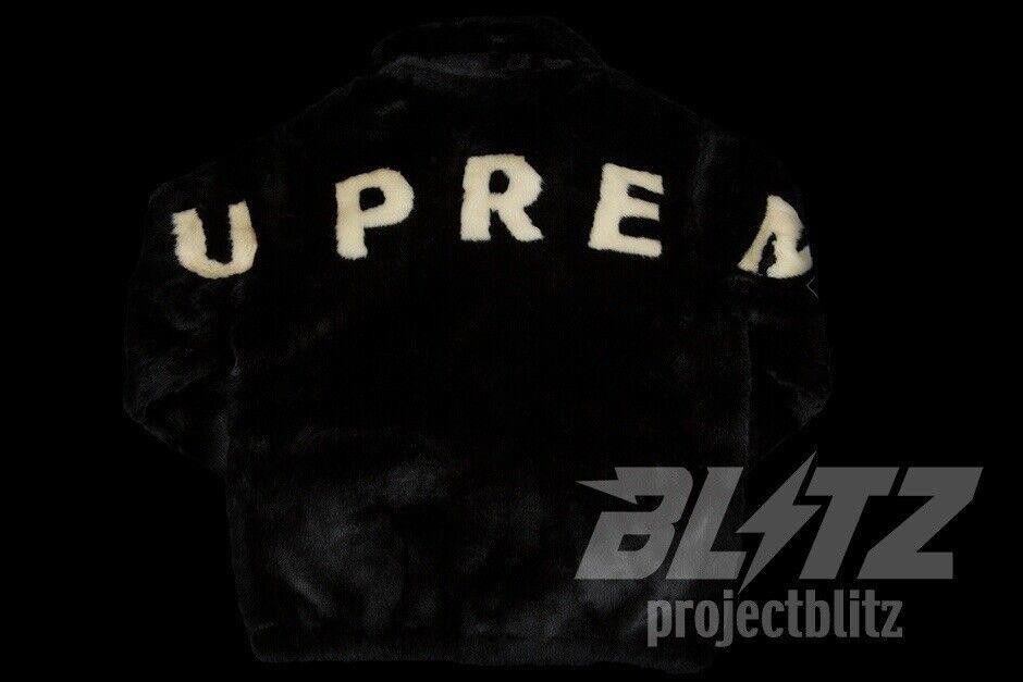 Supreme SS17 SUPREME FAUX FUR BOMBER JACKET BLACK M 2017 Size US M / EU 48-50 / 2 - 3 Thumbnail