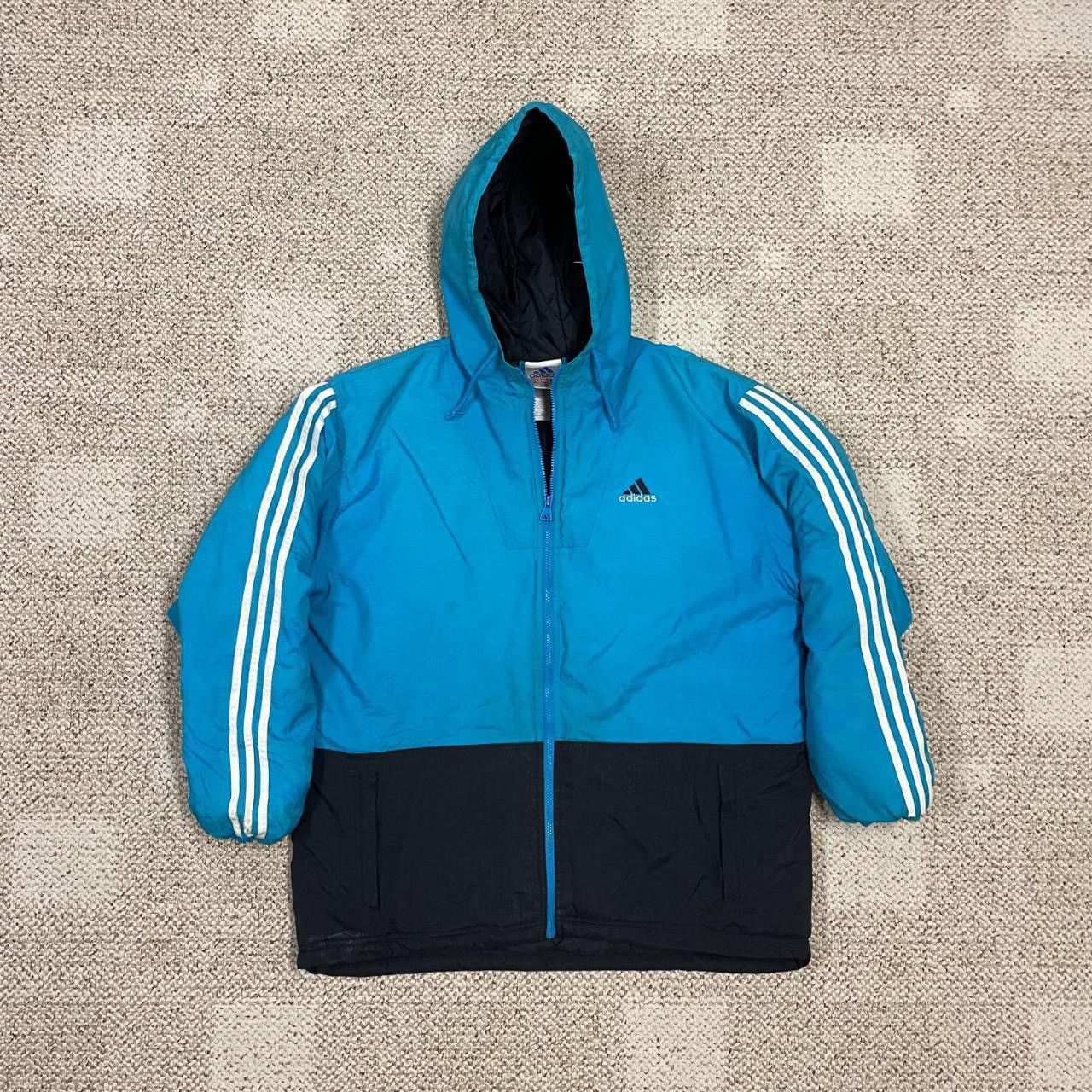 Adidas × Vintage Vintage 90s Adidas Winter Coat - Large Size US L / EU 52-54 / 3 - 2 Thumbnail