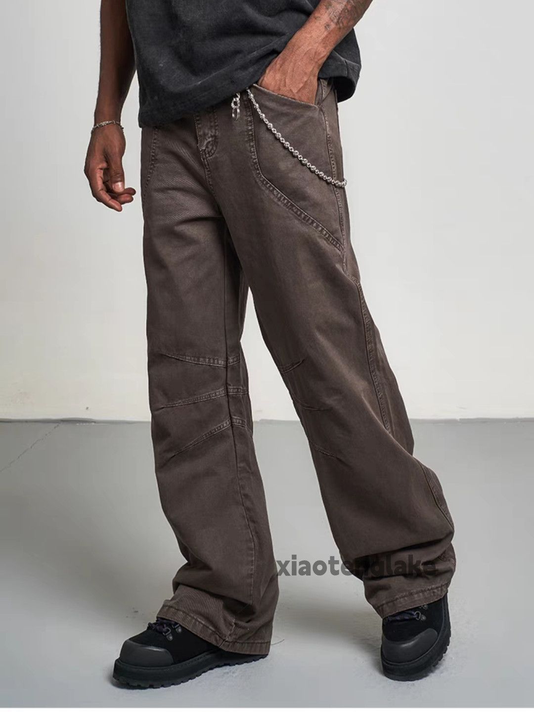 Designer × Japanese Brand × Vintage washed faded cleanfit yuppie utility bootcut work pants Size US 32 / EU 48 - 4 Thumbnail