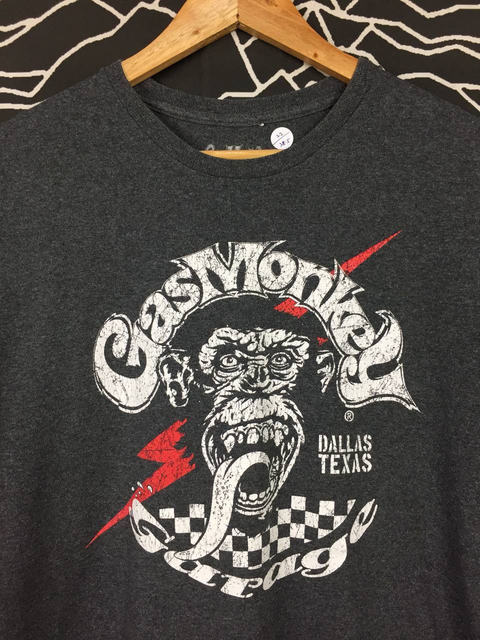 GAS × Vintage Gas Monkey Garage Dallas Texas Big Logo Tee Size US L / EU 52-54 / 3 - 3 Thumbnail