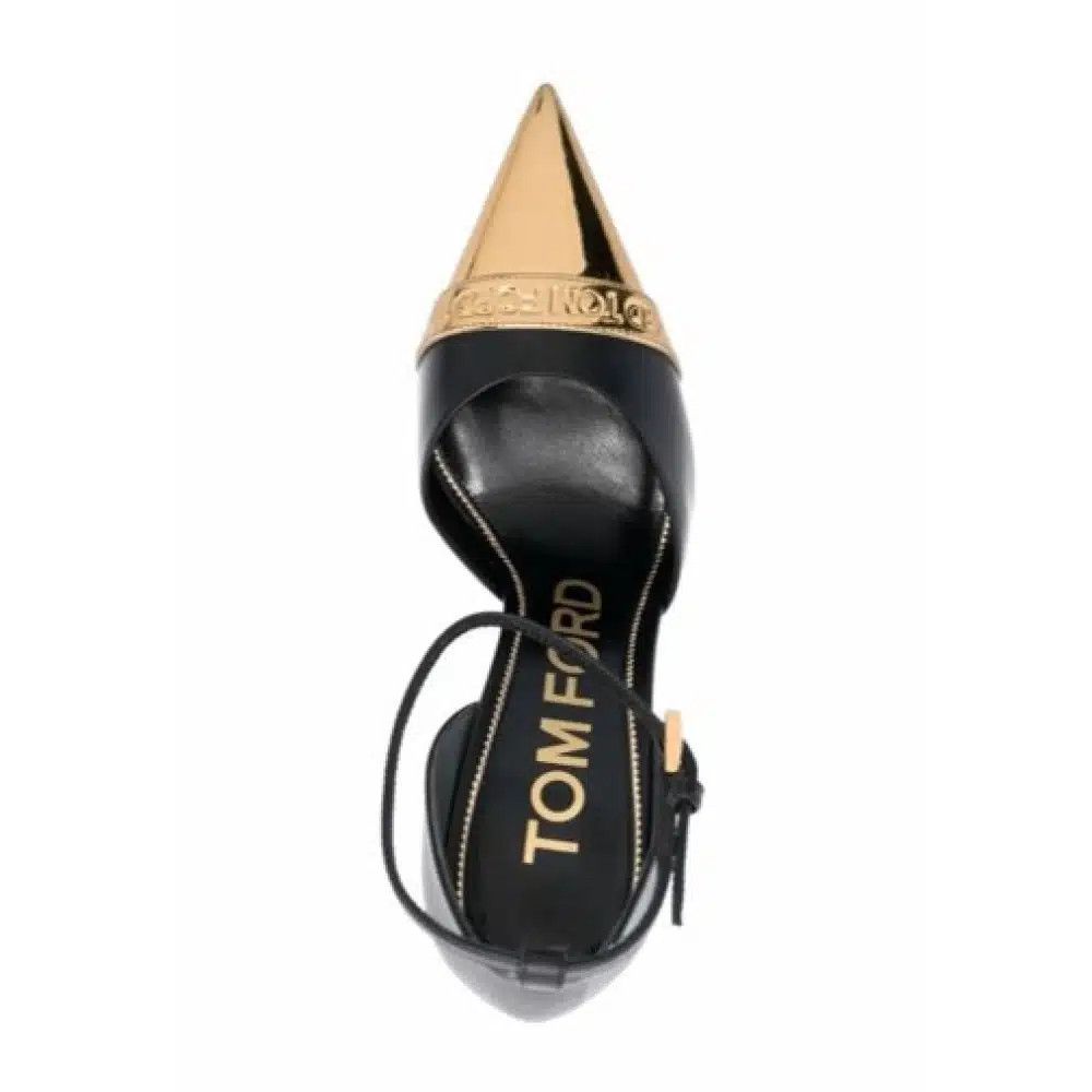 Tom Ford o1loc1c0525 W3033T Mid Heel Slingback Pumps in Black Size US 6 / IT 36 - 3 Thumbnail