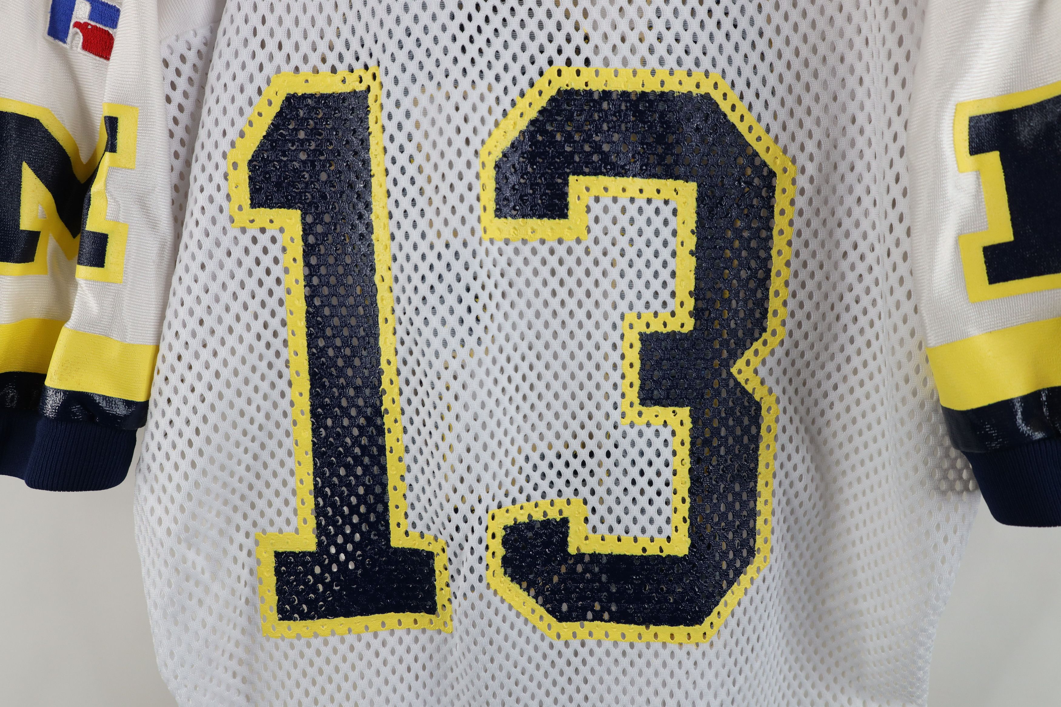 Russell Athletic × Vintage Vintage 80s 90s Russell Athletic Worn University of Jersey Size US XL / EU 56 / 4 - 4 Thumbnail