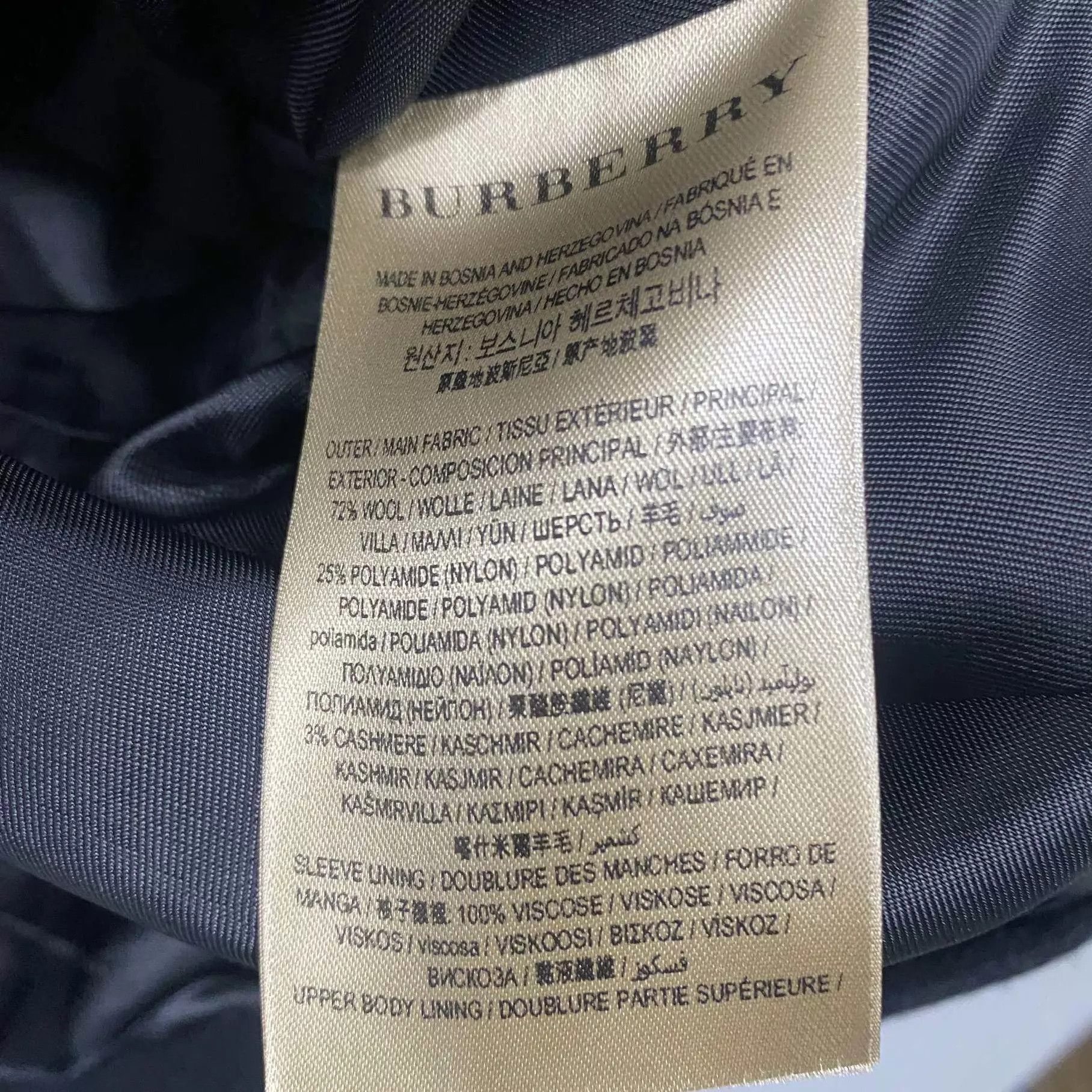 Burberry Burberry Women's Black Wool Button Coat UK8 Size S / US 4 / IT 40 - 4 Thumbnail