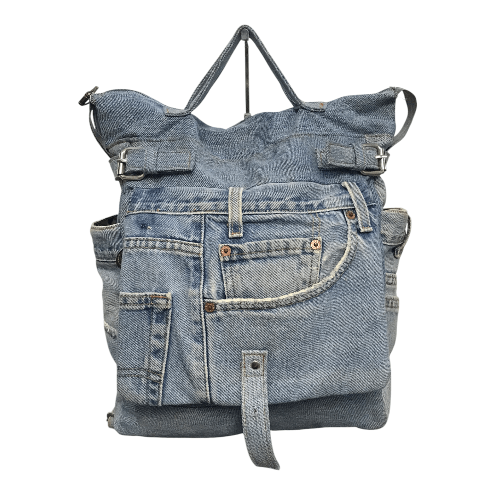 Hysteric Glamour × Japanese Brand × Seditionaries Denim rare Custom Bagpack Size ONE SIZE - 5 Thumbnail