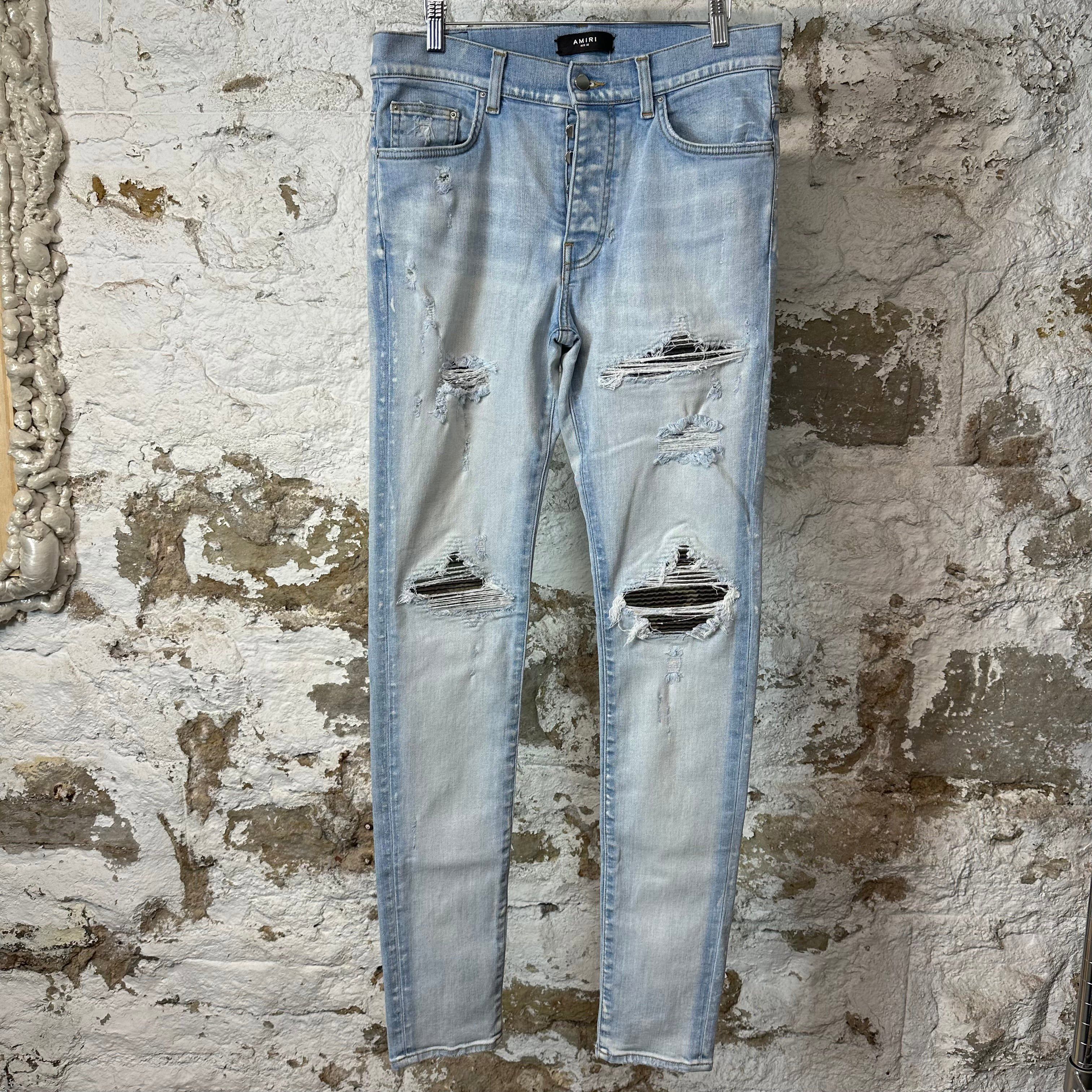 Amiri Amiri MX1 Light Indigo Jeans Sz 33 Blue | Grailed