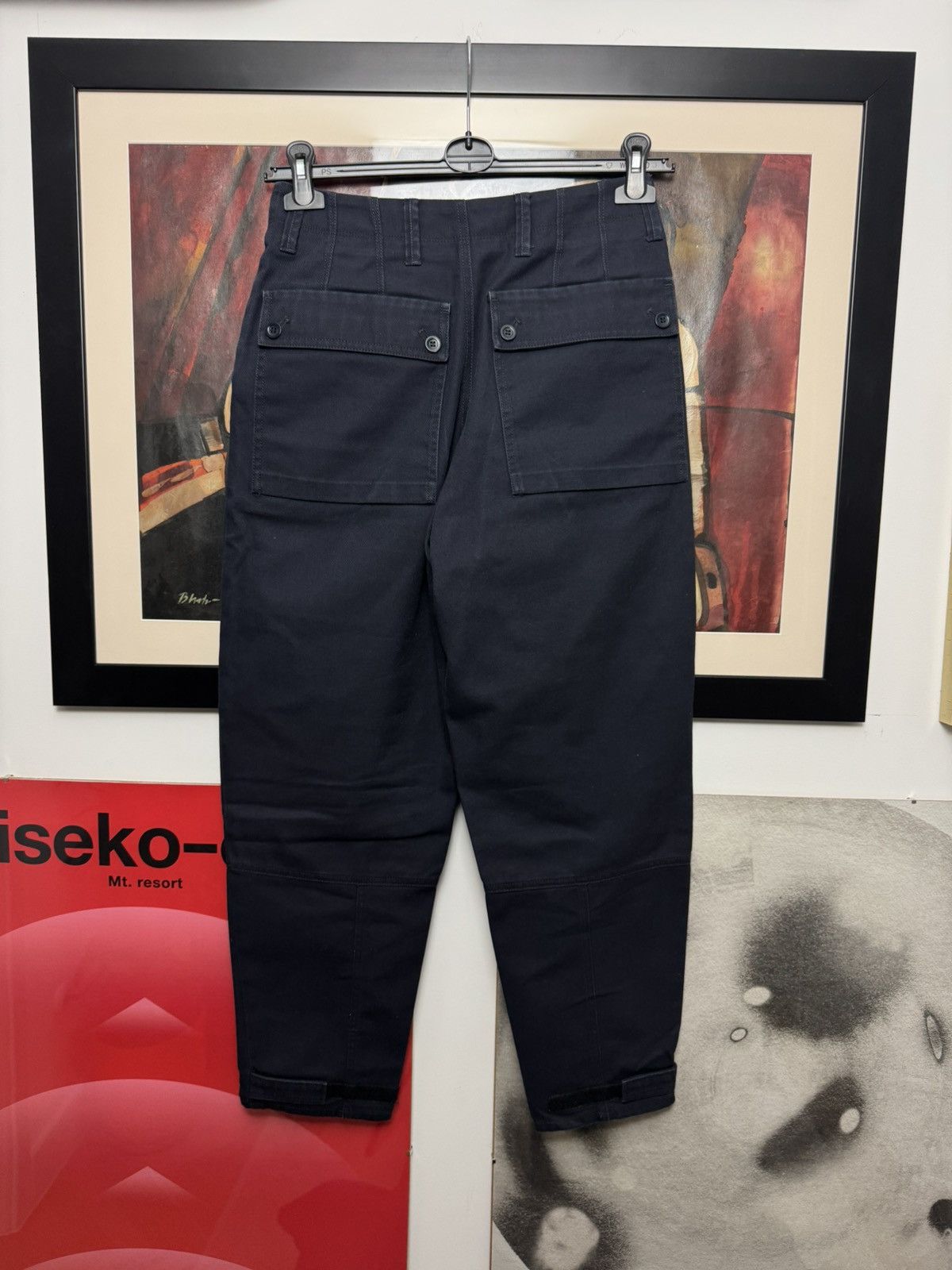 Acne Studios Acne Studios Abbi Relaxed Utility Twill Cargo Pants Navy Size US 28 / EU 44 - 2 Thumbnail