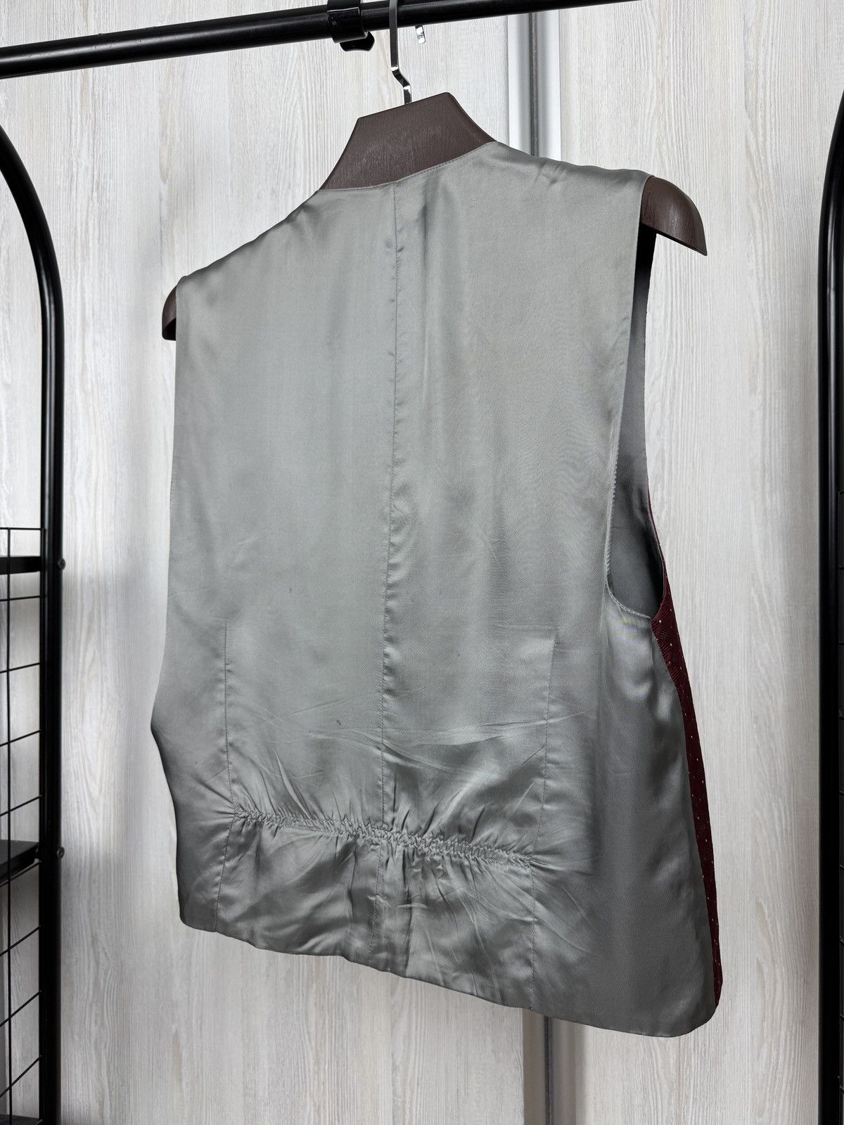 Stefano Ricci Stefano Rosi red silk pattern dot classic vest tailoring Size 42R - 6 Thumbnail