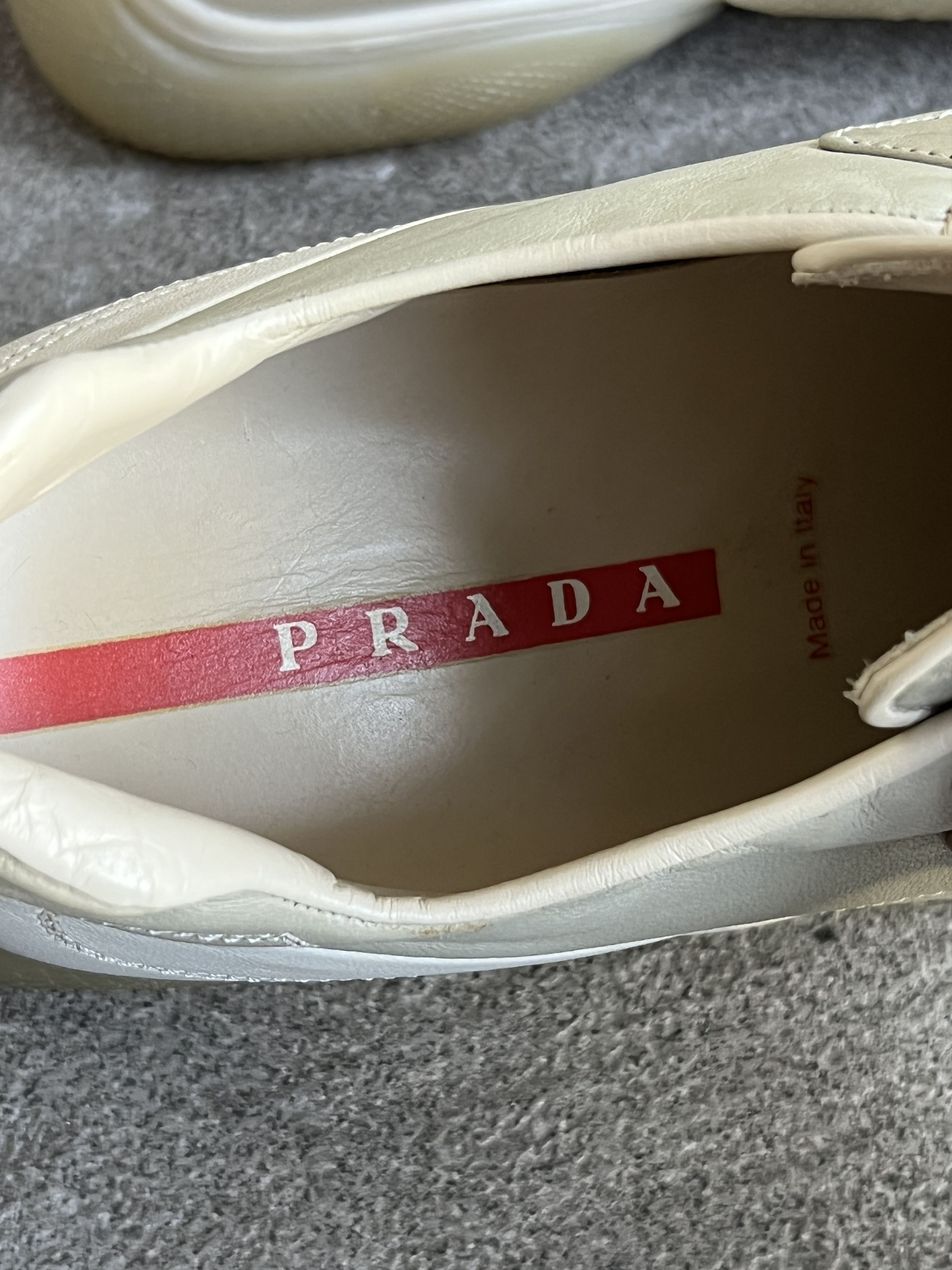 Prada Prada America's Cup Velcro Leather Sneakers EU37.5 Size US 7.5 / IT 37.5 - 10 Thumbnail