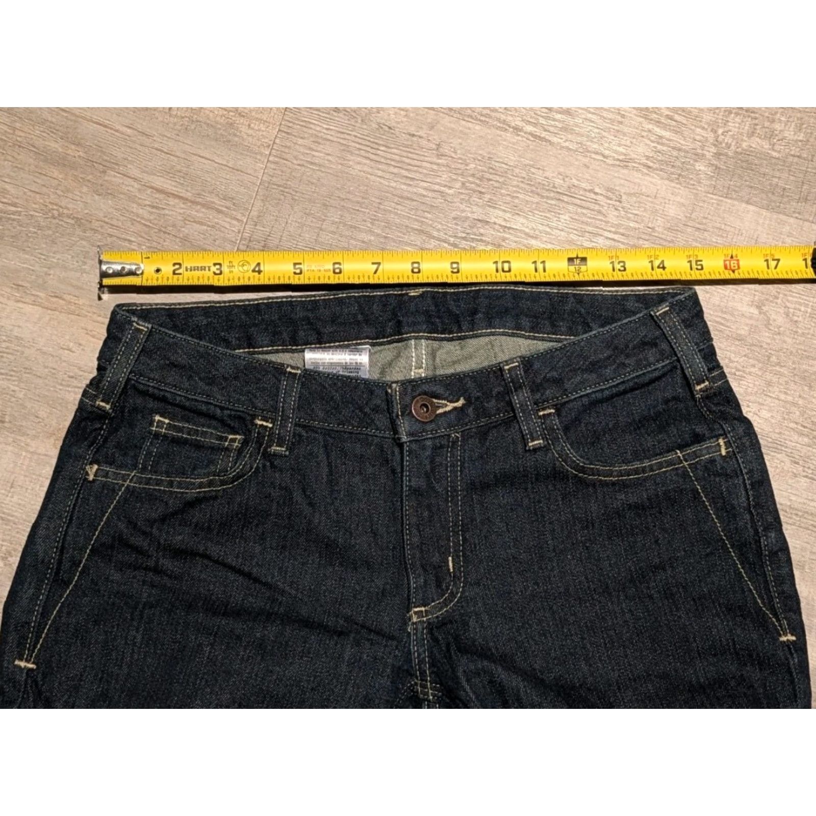 Carhartt Carhartt Jeans Dark Blue Straight Fit Stretch Denim Women’s 2X32 WB052 DKN EUC Size 26" / US 2 / IT 38 - 6 Thumbnail