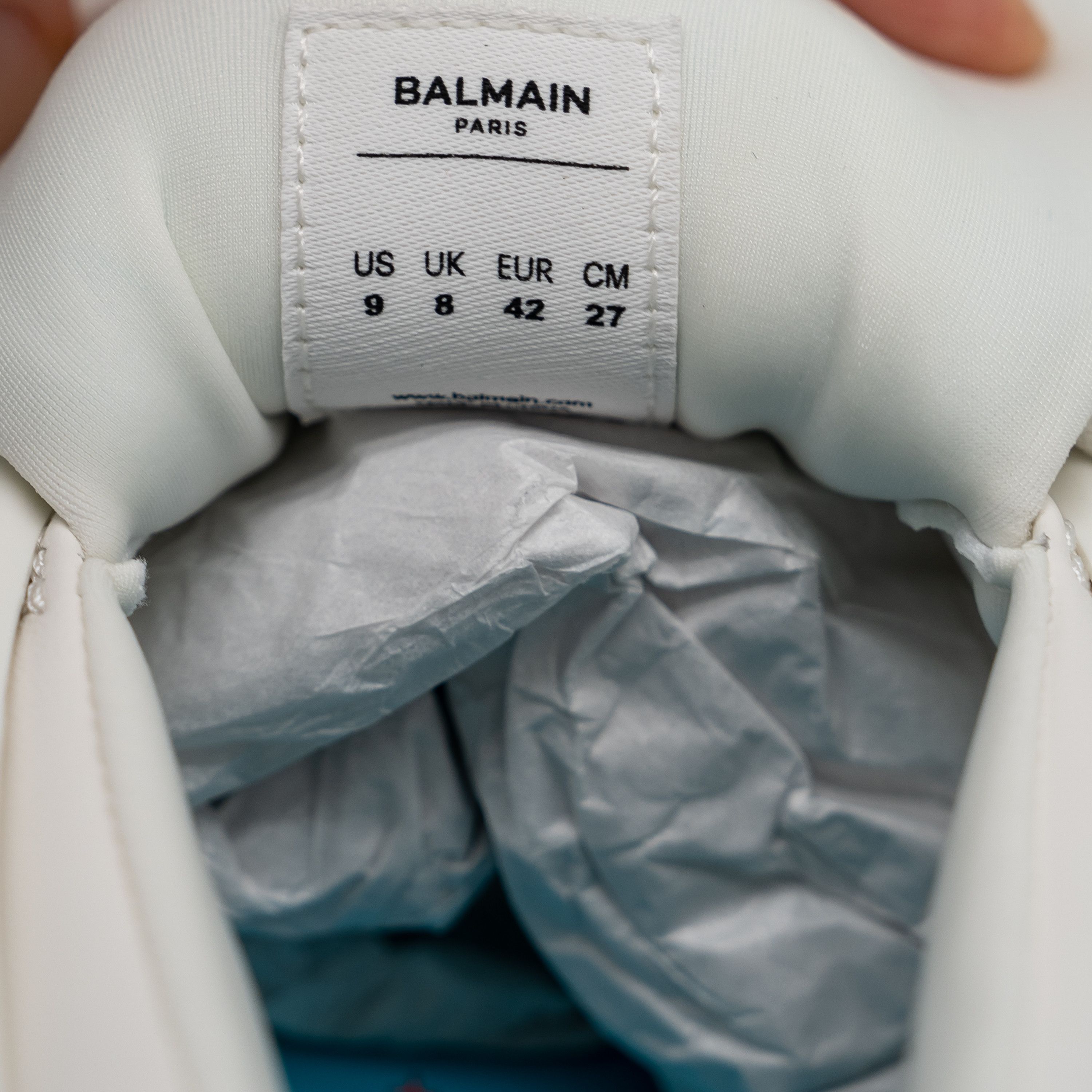 Balmain 42 9 US Balmain Unicorn White Blue Sneakers Neoprene Size US 9 / EU 42 - 12 Thumbnail