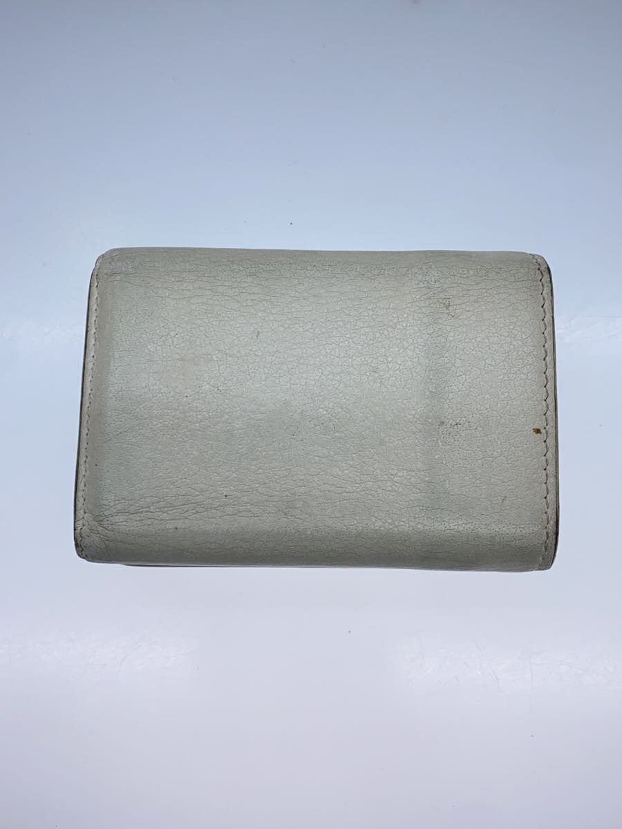 Balenciaga Balenciaga Leather Tri-Fold Wallet White Size ONE SIZE - 2 Thumbnail
