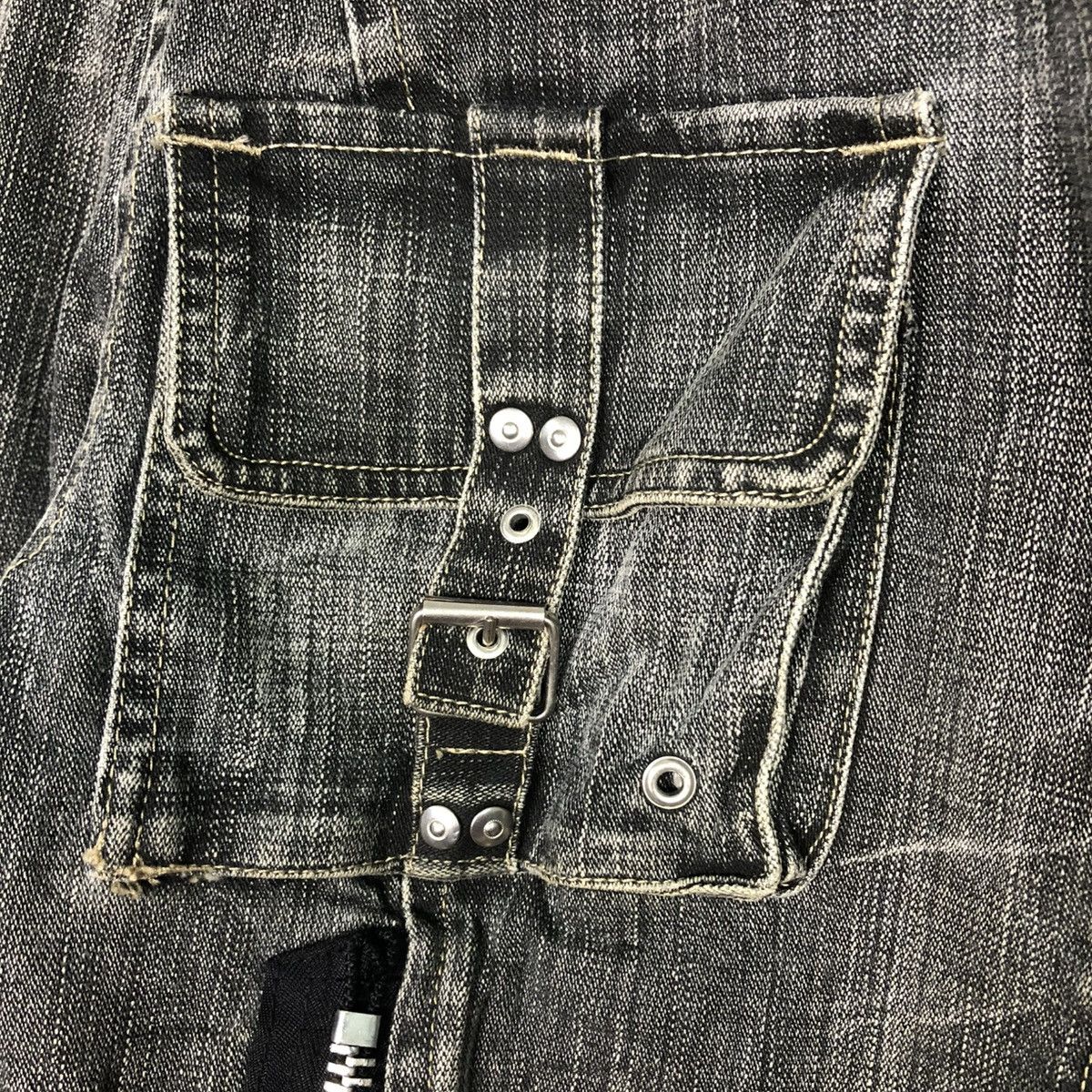Japanese Brand 🔥VINTAGE CROPPED DENIM BIKER JACKET BISCOTE ISSEY MIYAKE Size US XS / EU 42 / 0 - 22 Thumbnail