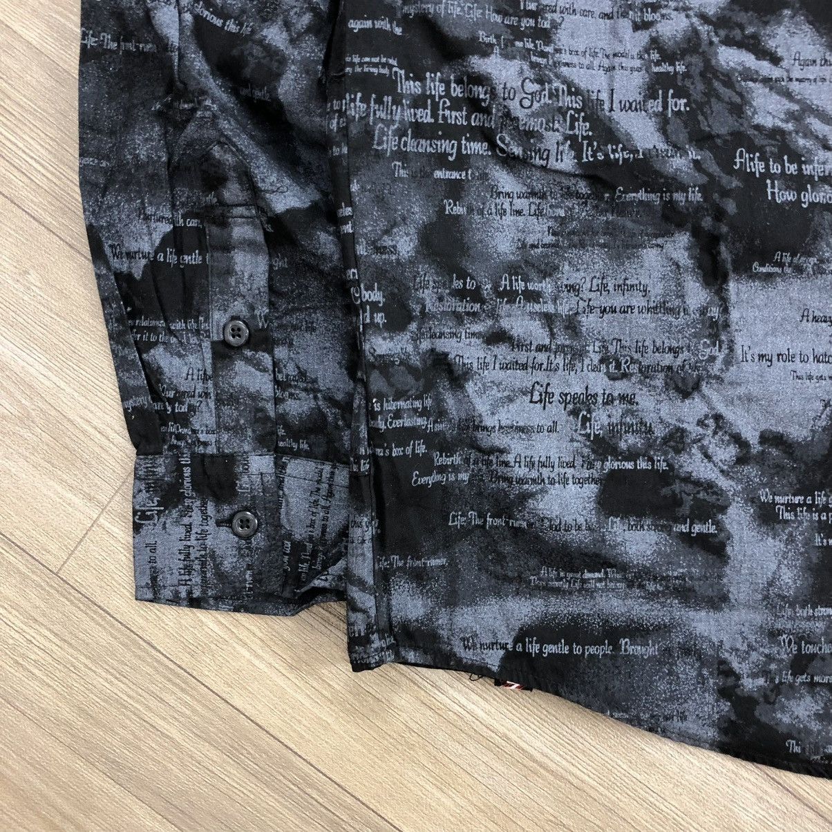 If Six Was Nine × Japanese Brand × Le Grande Bleu (L.G.B.) 2000s Slash Number H Anarchy Punk Lgb Style Button Shirt Size US M / EU 48-50 / 2 - 14 Thumbnail