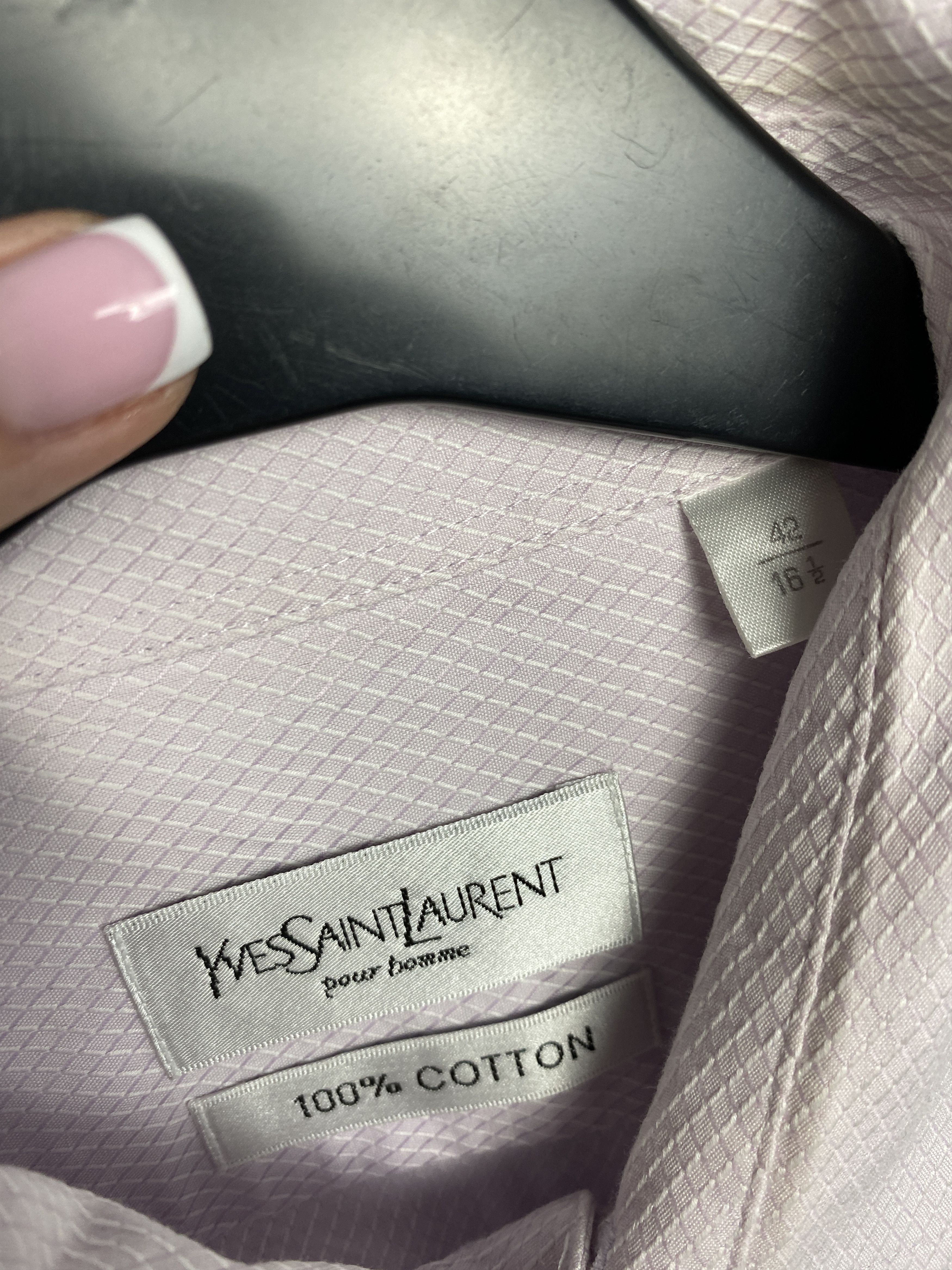 Yves Saint Laurent Yves Saint Laurent YSL Mens Long Sleeve Shirt on cufflinks Size US L / EU 52-54 / 3 - 4 Thumbnail