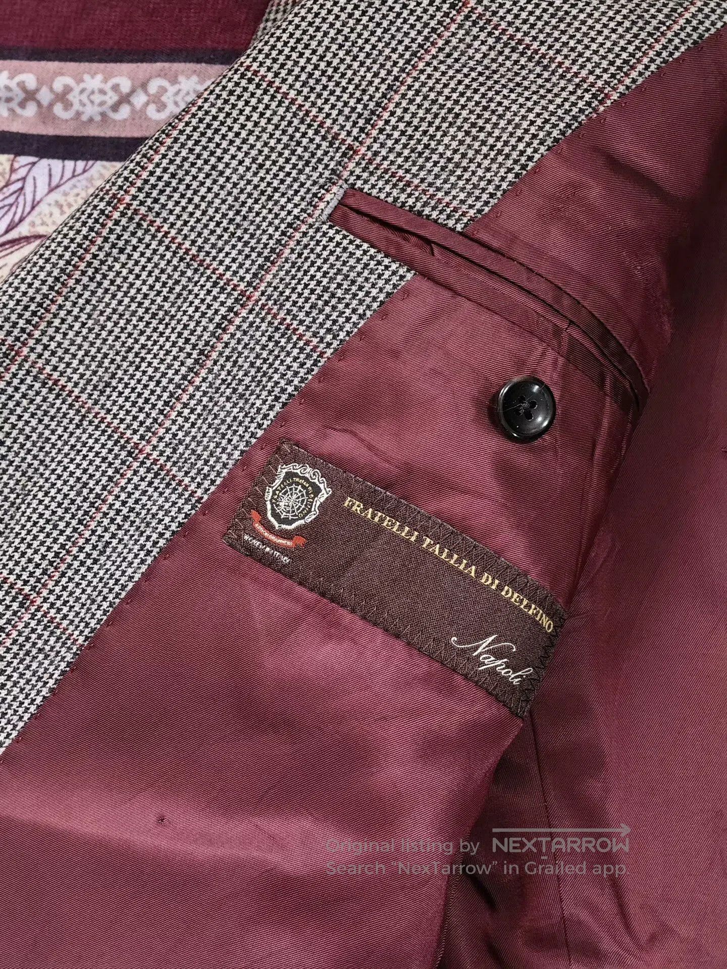 Tallia Italian Wool Blended Custom Suit Jacket. Size US S / EU 44-46 / 1 - 7 Thumbnail