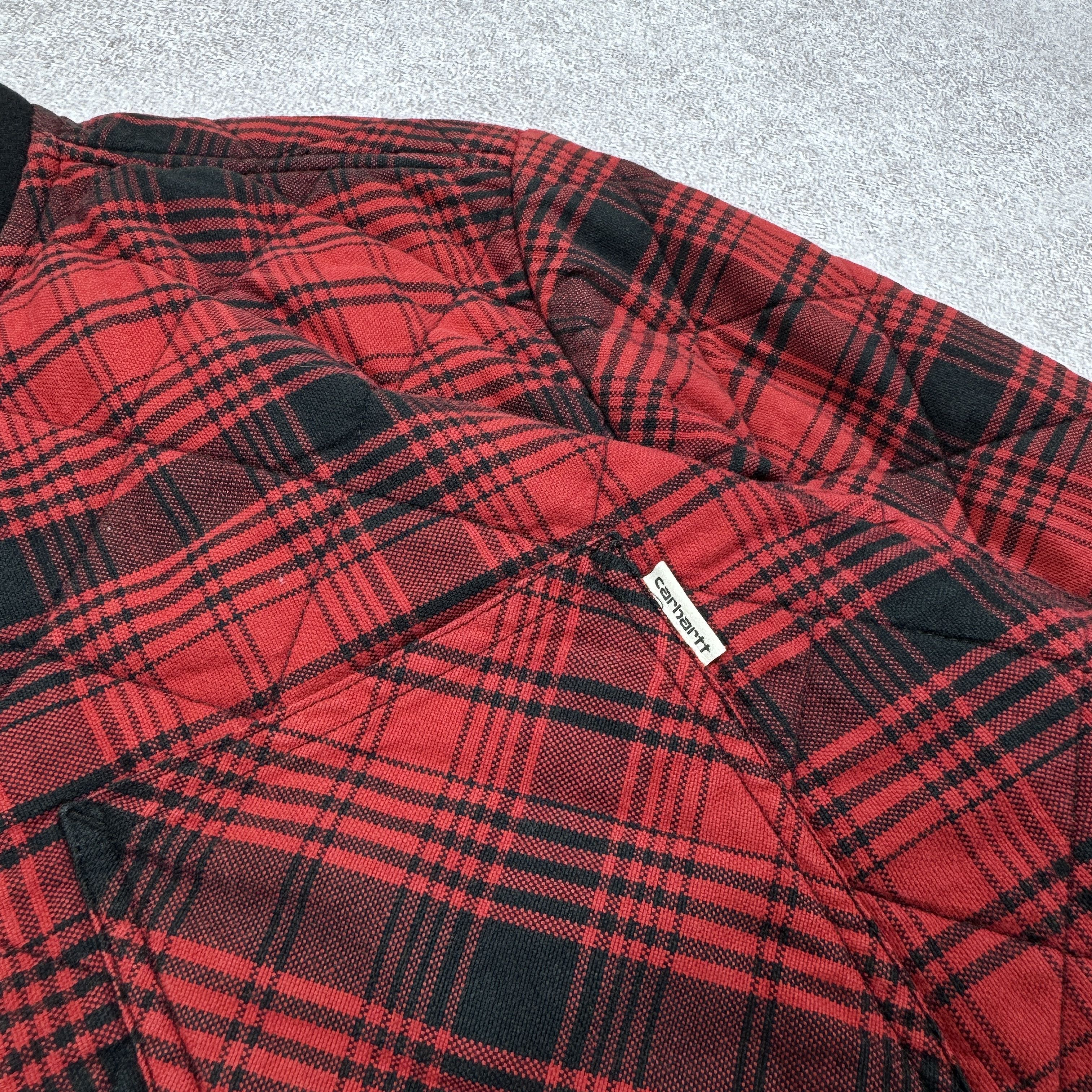 Carhartt Men`s Carhartt L/S Davis Shirts Jac Bomber Jacket Size M Size US M / EU 48-50 / 2 - 7 Thumbnail