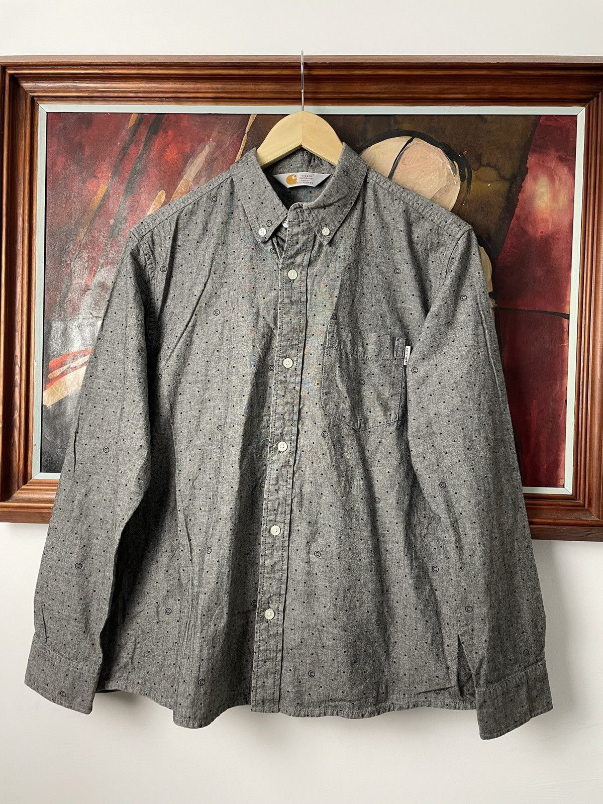 Carhartt Carhartt Coppell Shirt Button Up Dots Work Workwear Casual Size US M / EU 48-50 / 2 - 1 Thumbnail