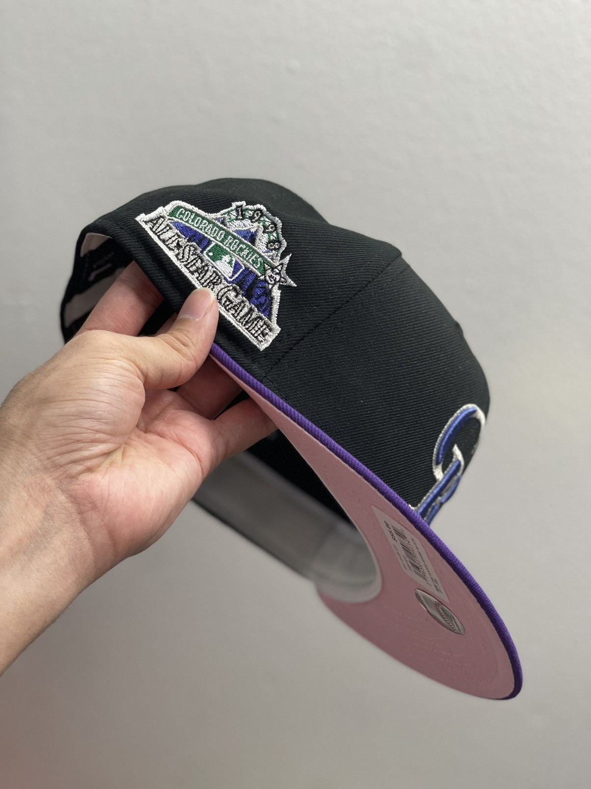 Hat Club Hat Club Exclusive Colorado Rockies 1998 ASG Pink UV 7 3/8 Size ONE SIZE - 4 Thumbnail