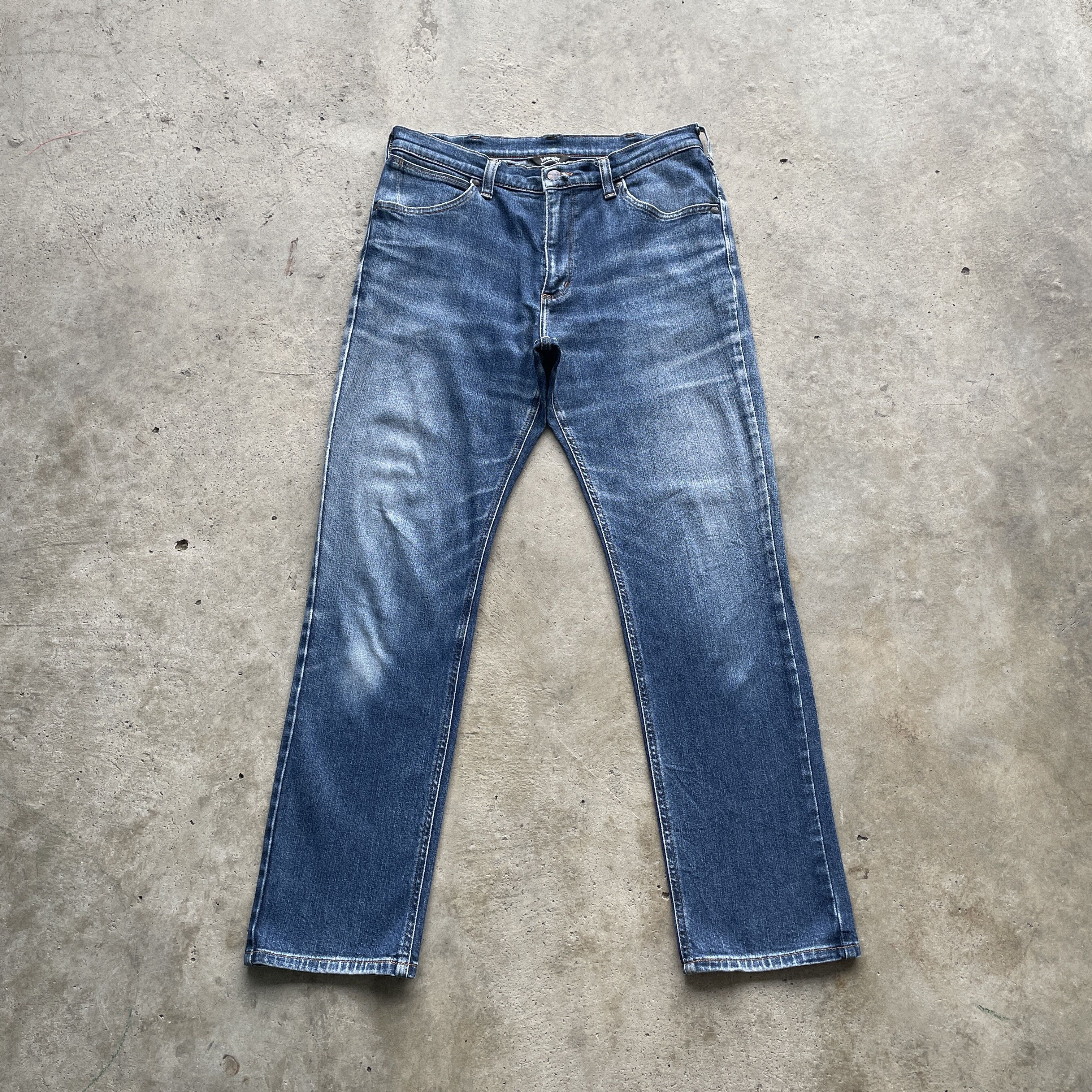 Jean × Wrangler VINTAGE WRANGLER JEANS FADED DENIM PANTS W31x29.5 Size US 31 - 2 Thumbnail