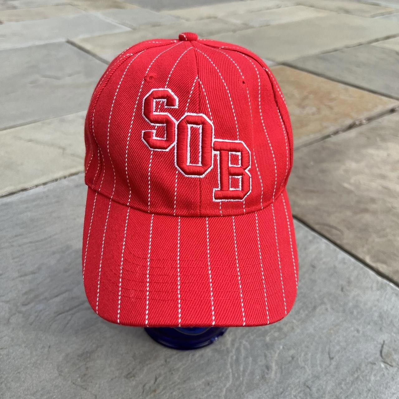 Other South of the Border Red Pinstripe SOB Strap-back Hat Size ONE SIZE - 4 Thumbnail