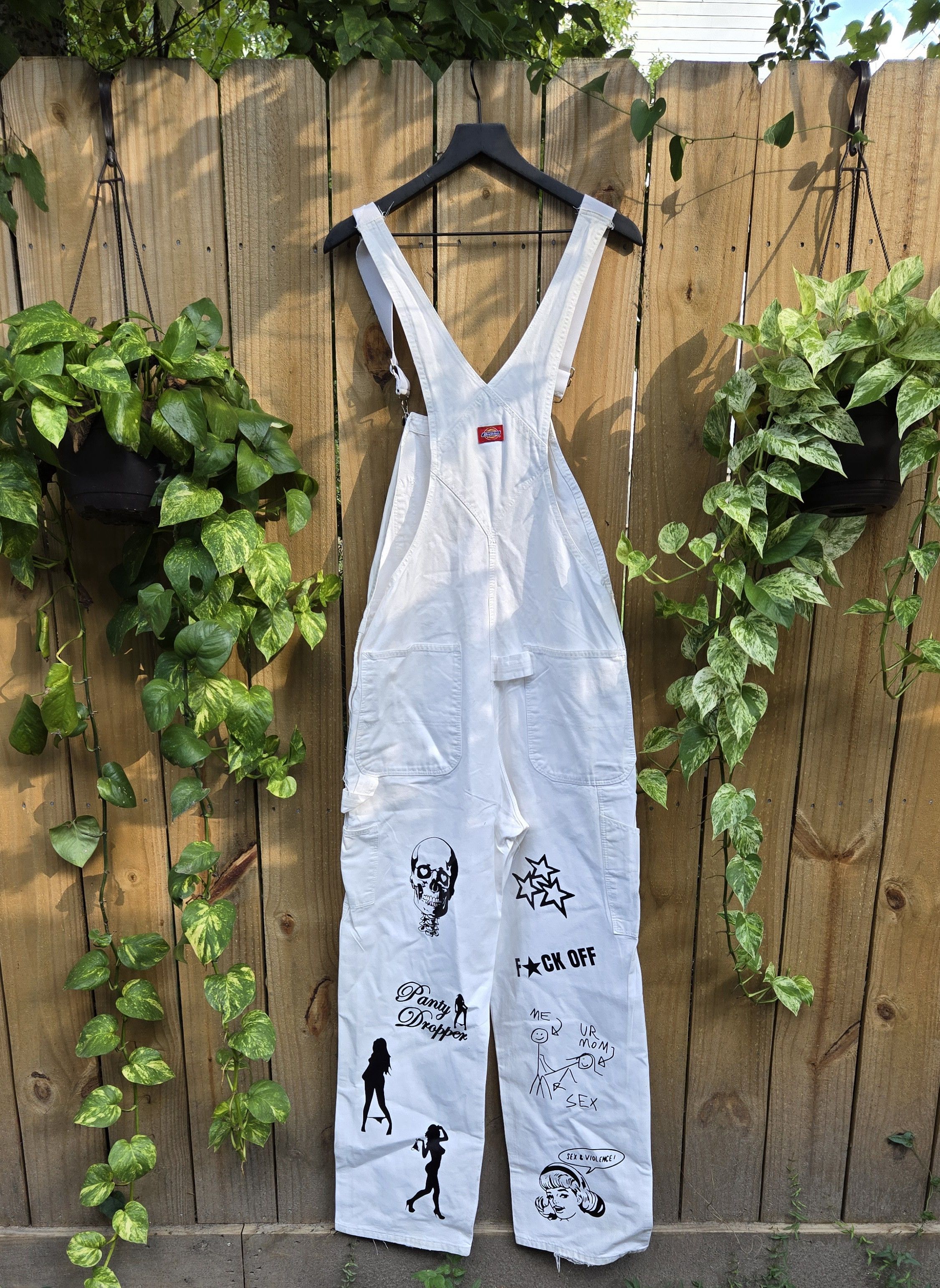 Dickies custom 1 of 1 printed Dickies Overalls jeans very rare Size US 36 / EU 52 - 2 Thumbnail