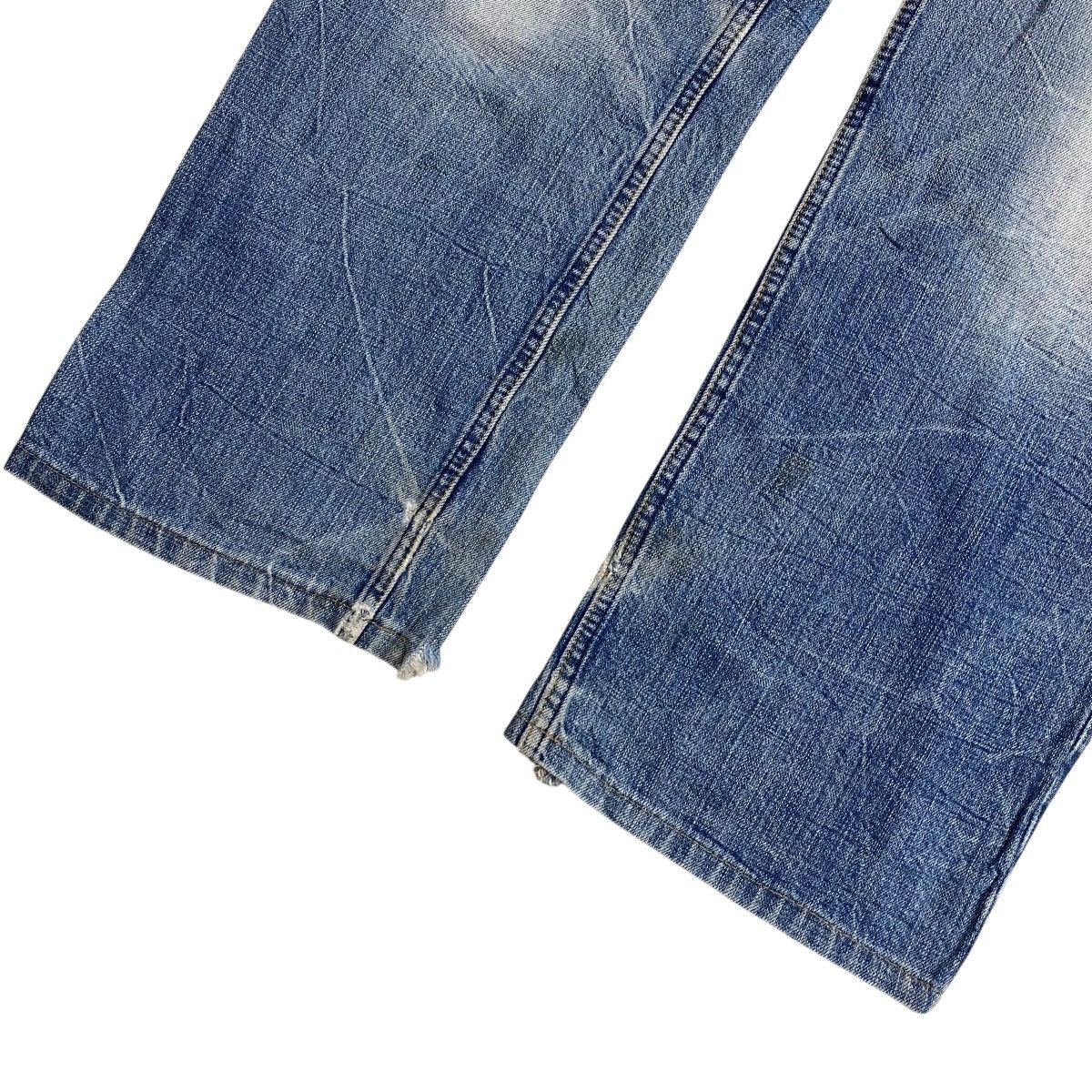 Karakuri Tamashii 6 pocket Distressed WashedBlue Denim Pants