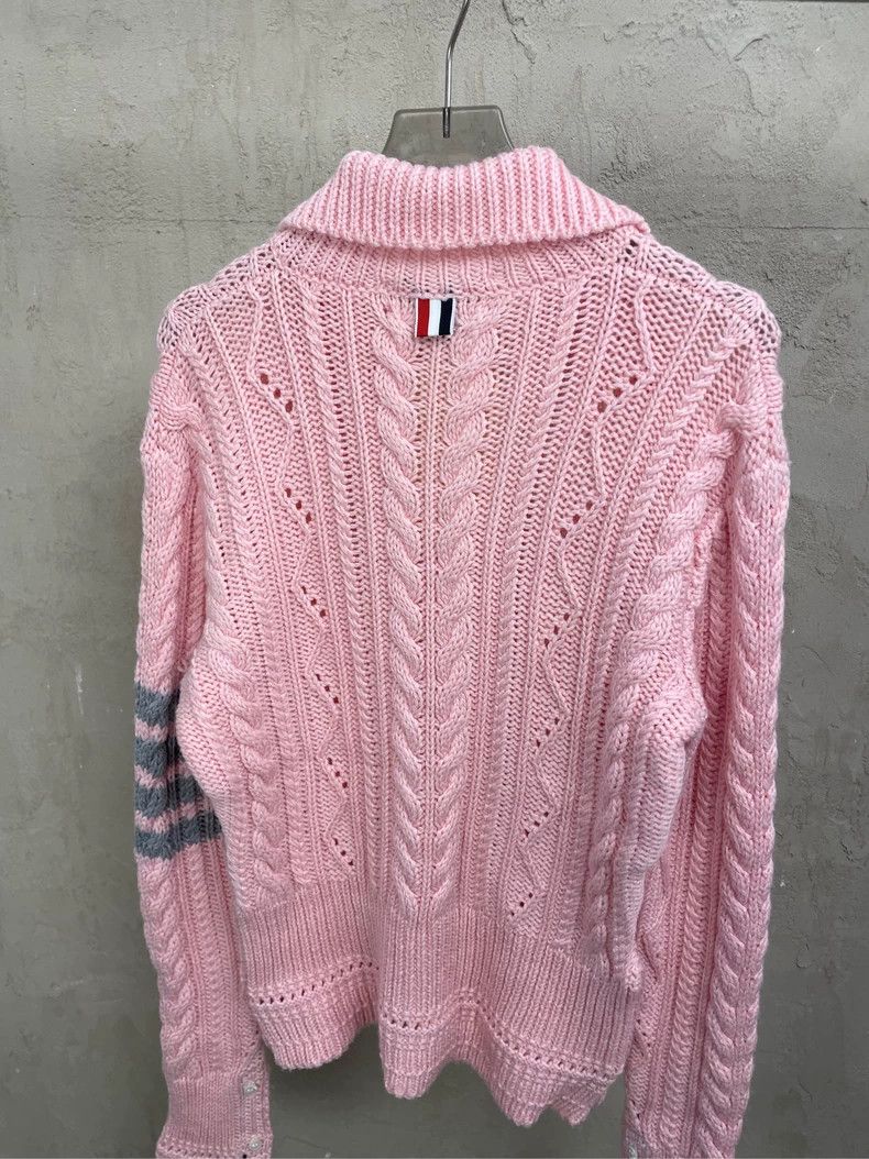 Thom Browne Thom browne Cherry blossom pink four-striped turtleneck kni Size S / US 4 / IT 40 - 5 Thumbnail