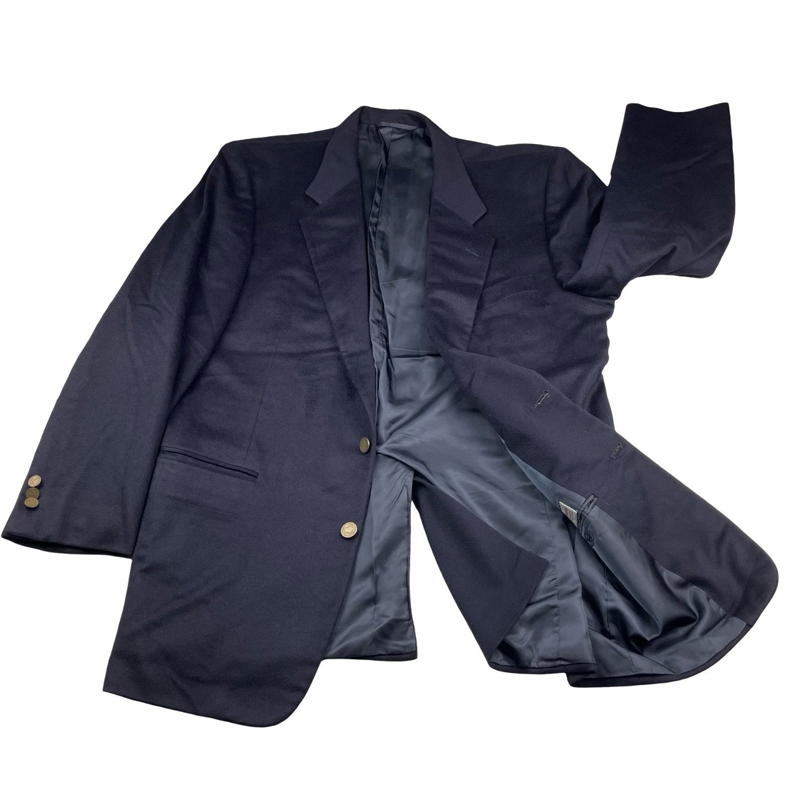 Hickey Freeman Hickey Freeman Men’s 100% Cashmere 2-Button Blazer Jacket Na Size 44L - 3 Thumbnail