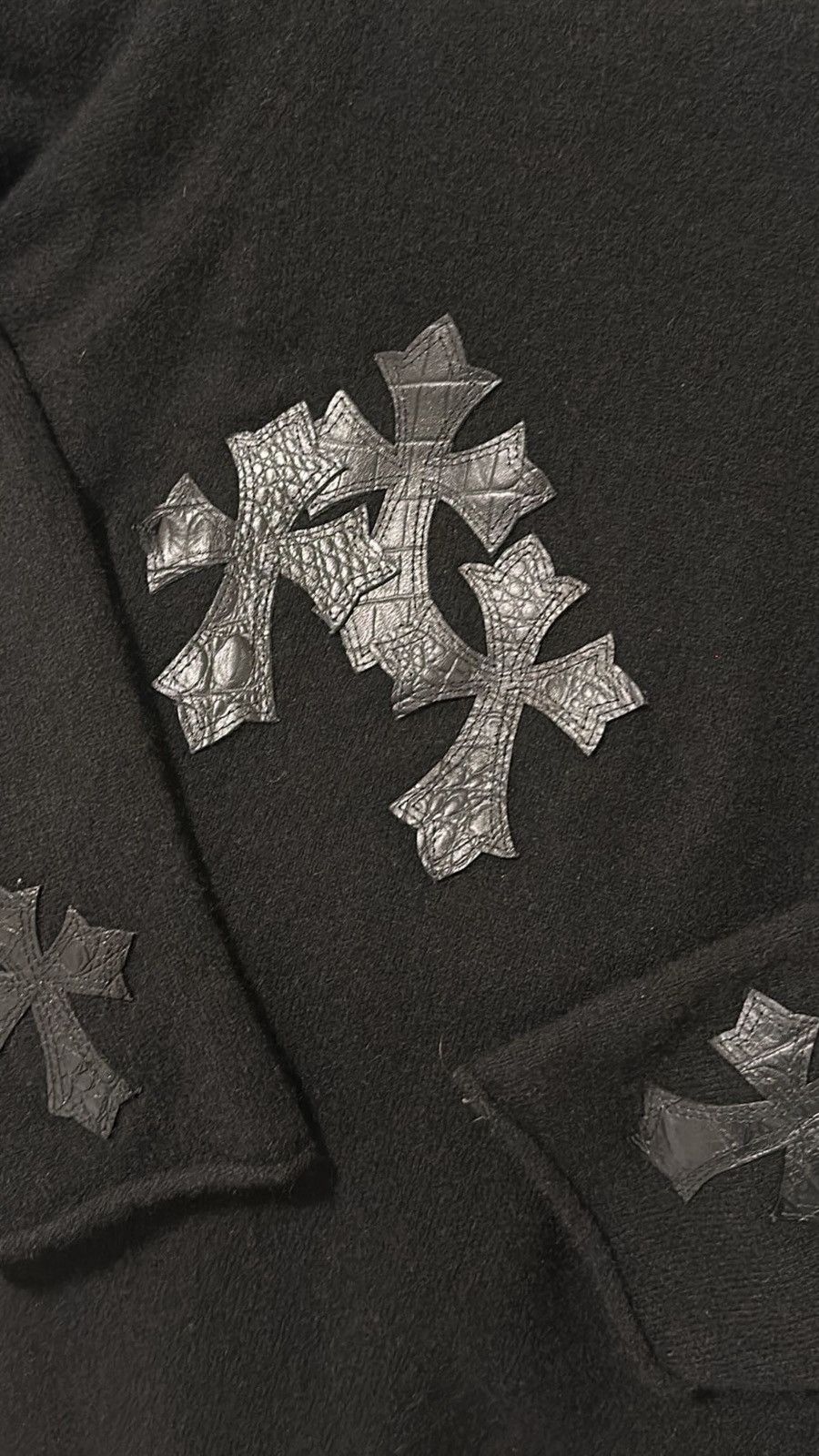 A&G Rock A&G Rock Triple Cross Black Cashmere Alligator Leather Size US L / EU 52-54 / 3 - 2 Thumbnail
