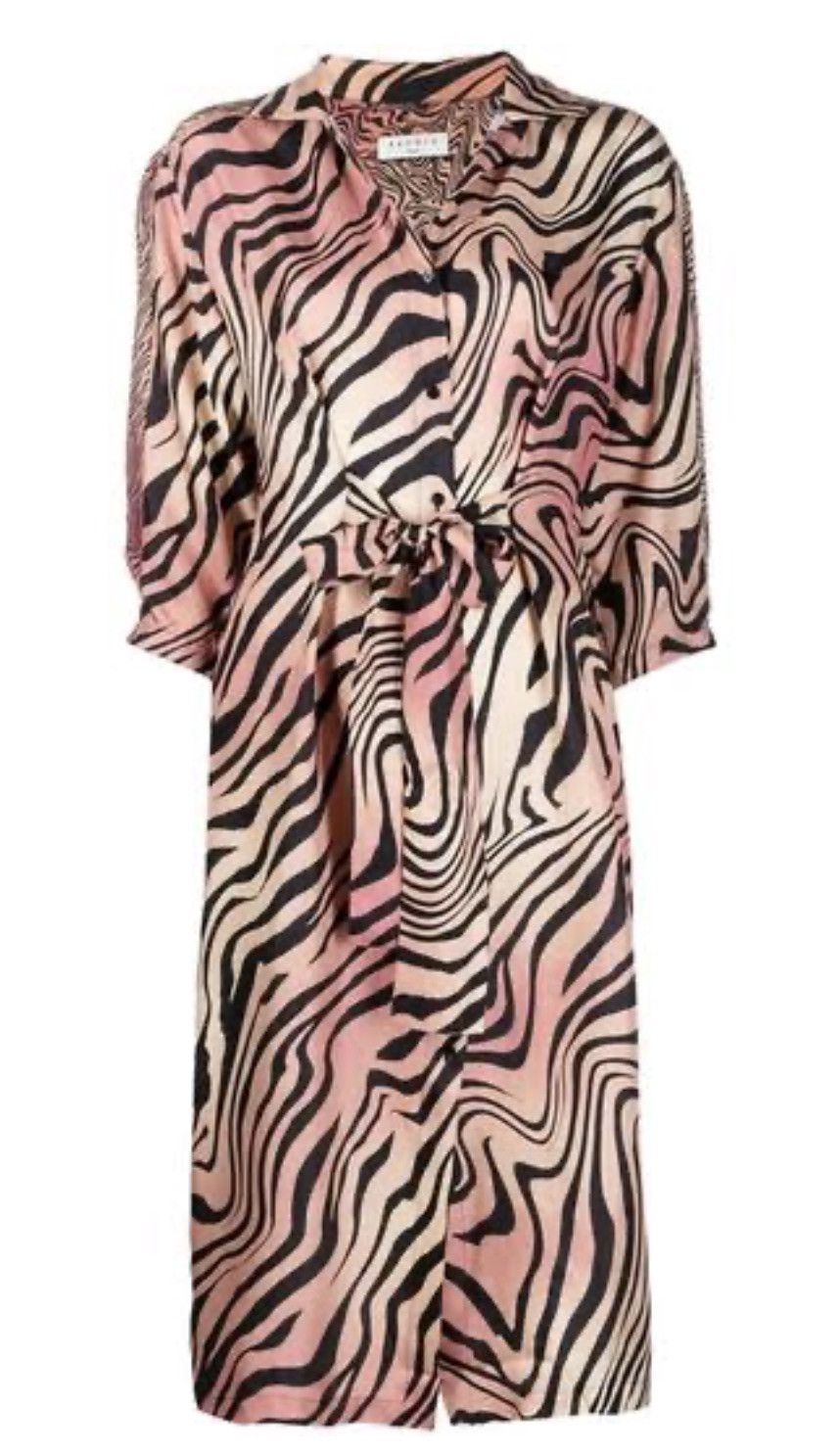 Sandro Sandro Silk Midi Dress Size XS / US 0-2 / IT 36-38 - 2 Thumbnail