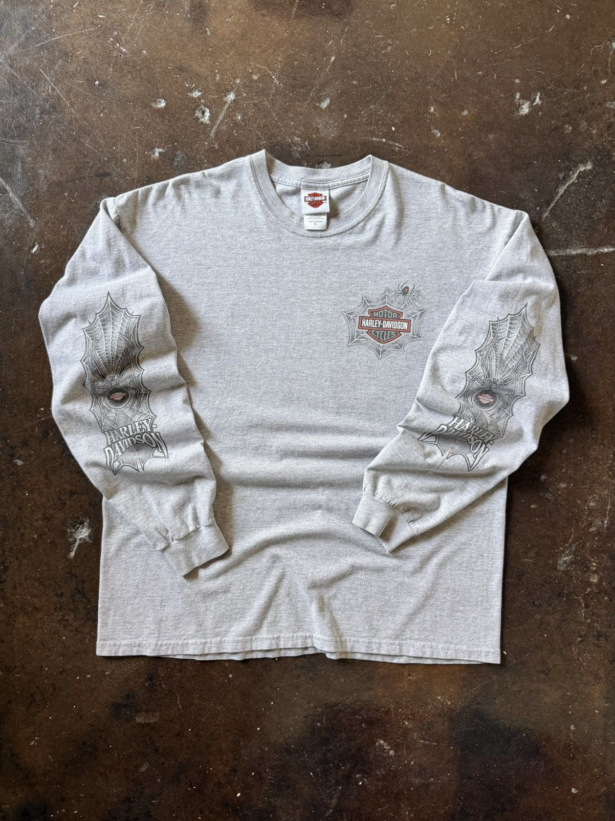 Harley-Davidson スパイダー　long sleeve Vintage Harley Davidson Spider Web Long Sleeve T-Shirt 90s