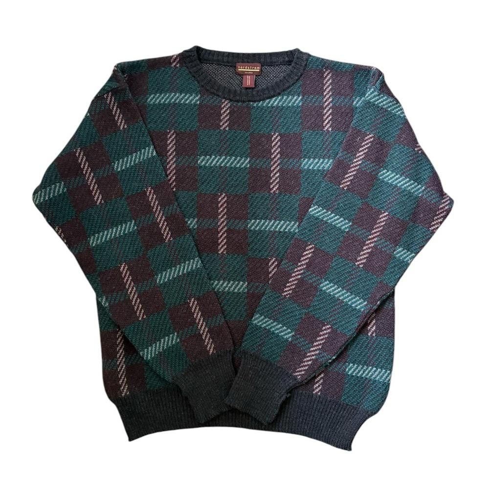 Nordstrom Nordstrom Vintage 100% Merino Wool 90s Crewneck Sweater Size US XL / EU 56 / 4 - 5 Thumbnail