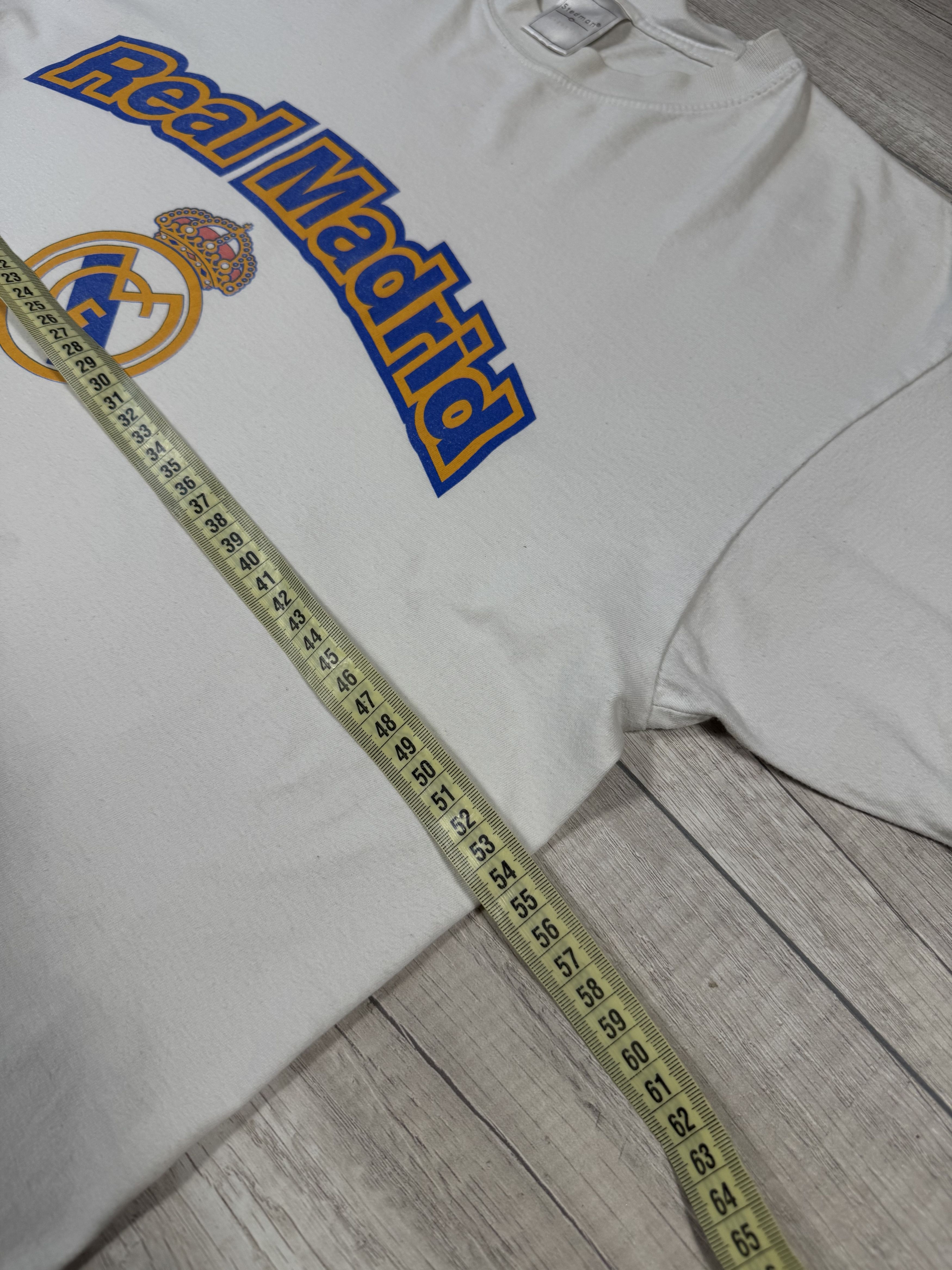 Vintage Crazy Vintage Real Madrid Beckham Y2K Soccer T Shirt Size US M / EU 48-50 / 2 - 7 Thumbnail