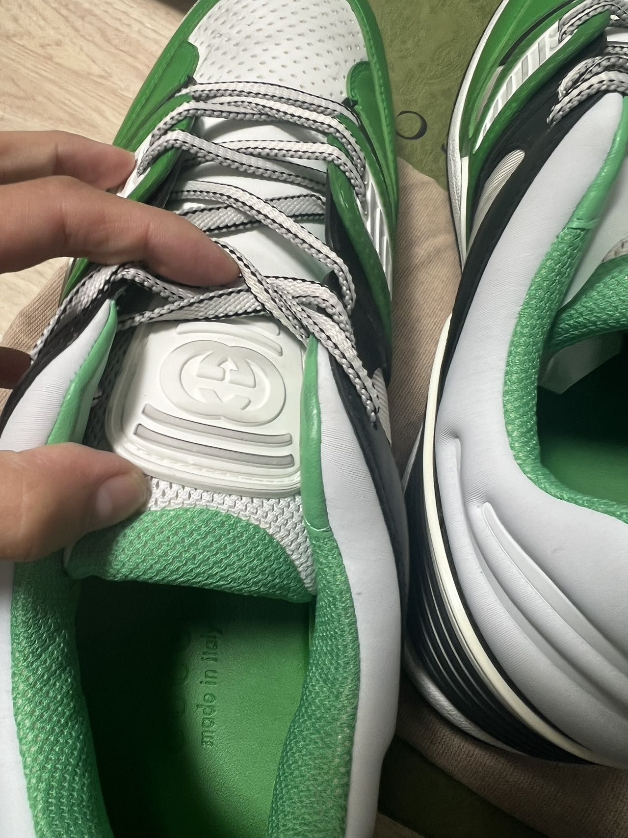 Gucci Gucci Basket 'Green Demetra' 697882-2SH90-3760 Size US 15 / EU 48 - 4 Thumbnail
