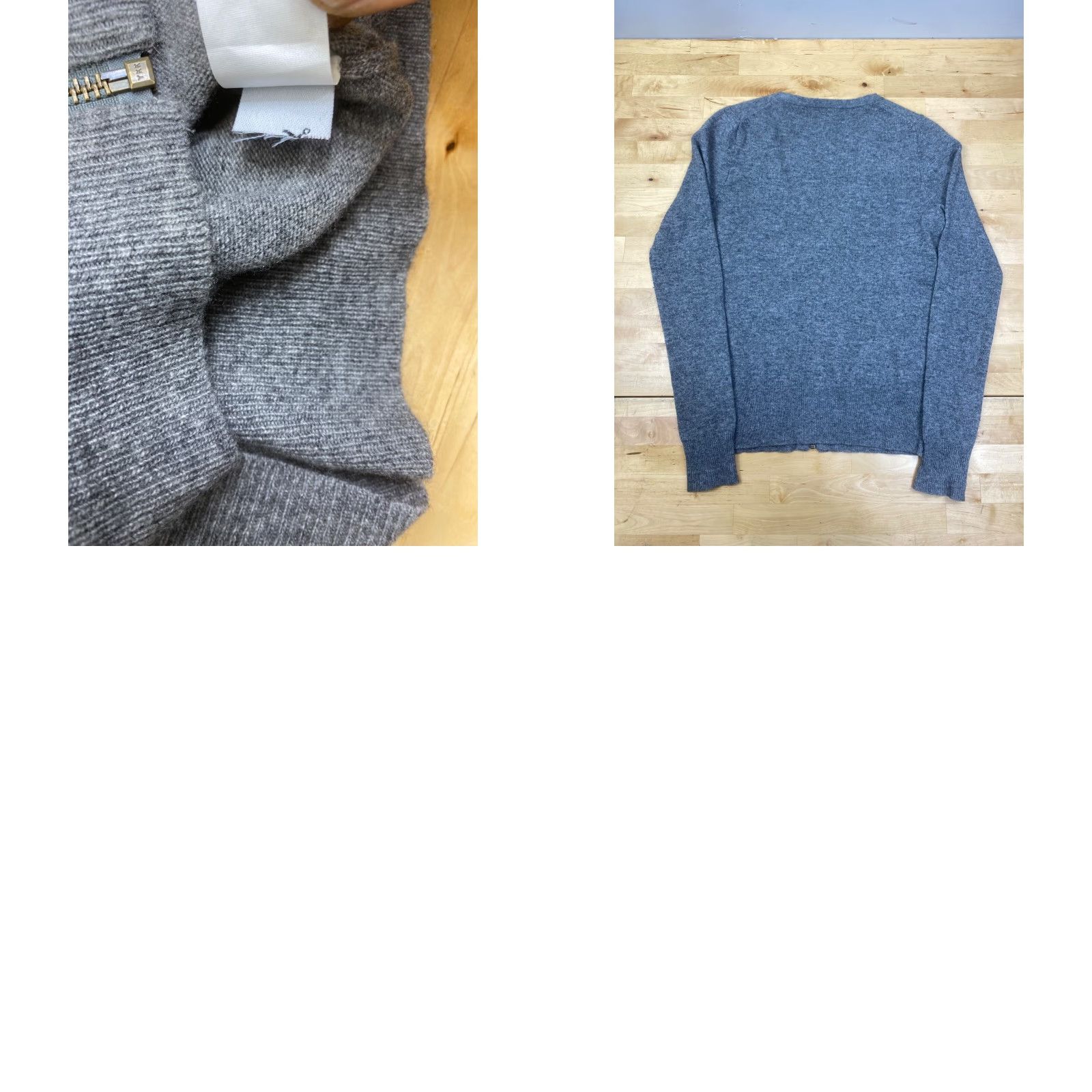J.Crew J.CREW Cardigan Sweater Womens XS Gray Wool Cashmere Blend V-Neck Size XS / US 0-2 / IT 36-38 - 8 Thumbnail