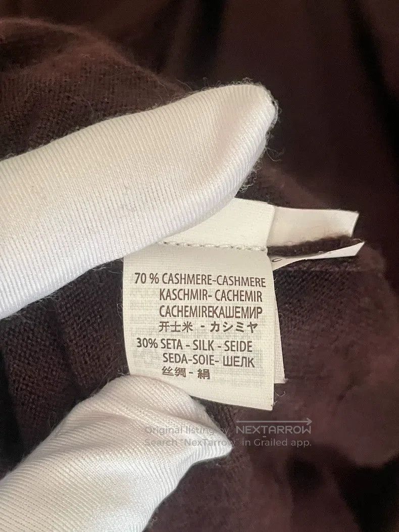 Brunello Cucinelli Brunello Cucinelli Burgundy Beaded Cashmere Sweater Size M / US 6-8 / IT 42-44 - 7 Thumbnail
