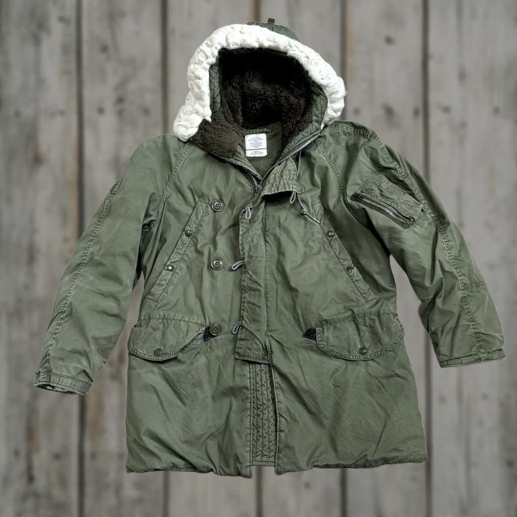 Schott VINTAGE SCHOTT USAF Military Cold Weather Parka N-3B Coat Men’s Small Green Hooded Zipper Slim Fit Regular Size S Size US S / EU 44-46 / 1 - 1 Thumbnail