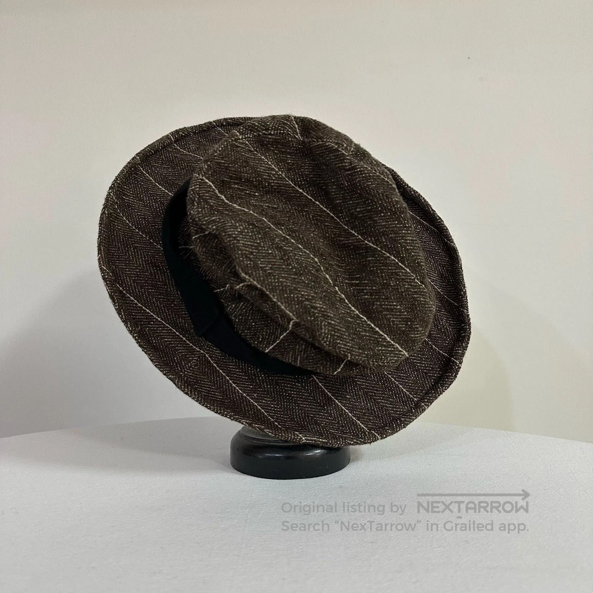 Andrew Andrew Driftwood Walnut Dyed Bucket Hat. Size ONE SIZE - 4 Thumbnail
