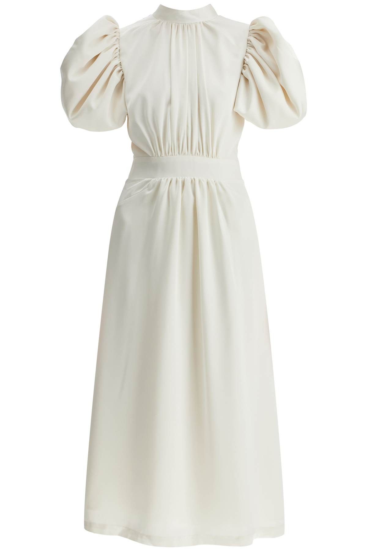ROTATE ROTATE Midi Satin Dress With Puff Sleeves Size XS / US 0-2 / IT 36-38 - 1 Thumbnail
