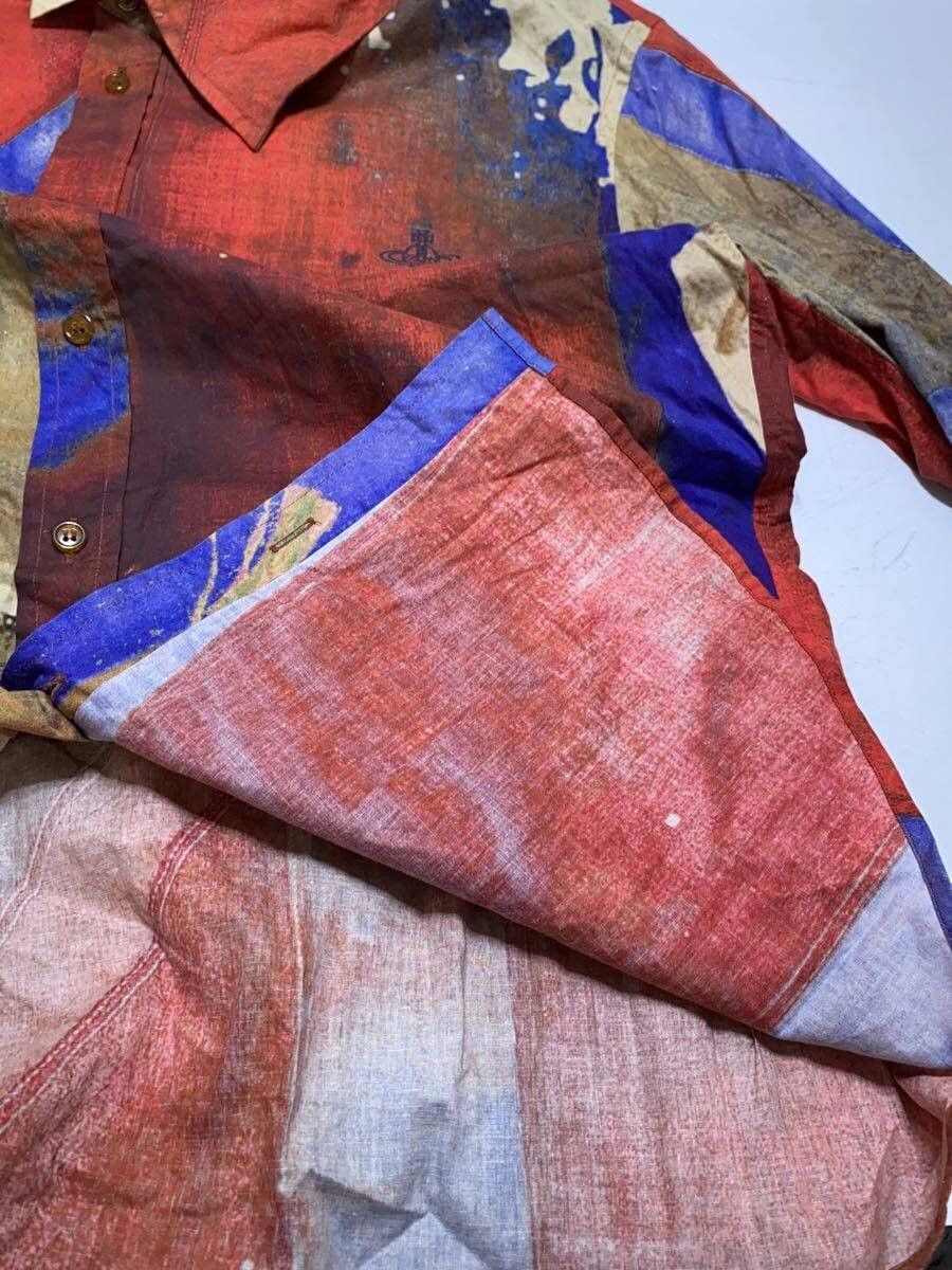 Vivienne Westwood Abstract Flag Orb Button Shirt Size US S / EU 44-46 / 1 - 5 Thumbnail