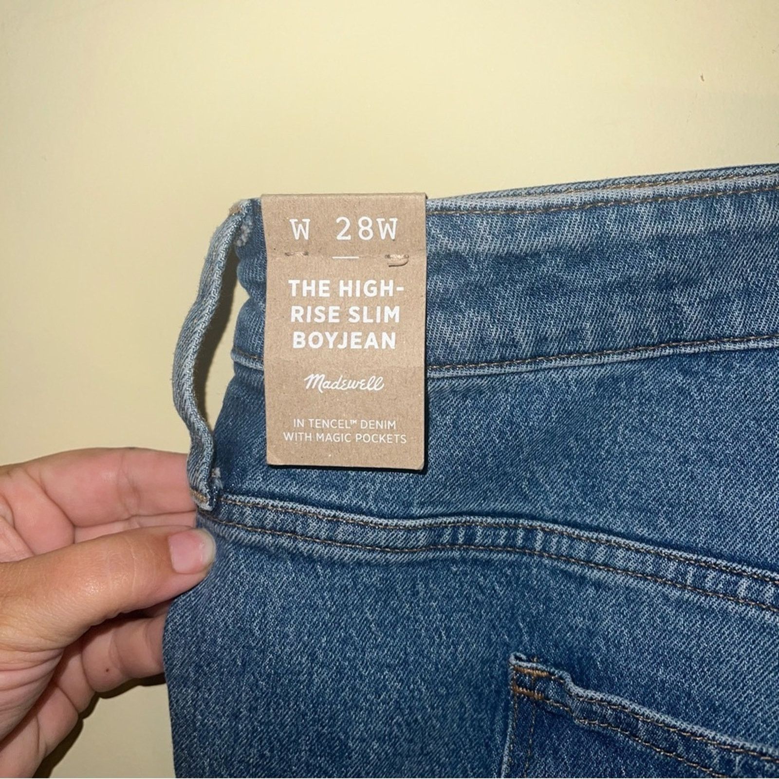 Madewell NWT MADEWELL high rise slim boy jeans 28 Size 42" / US 20 - 6 Thumbnail