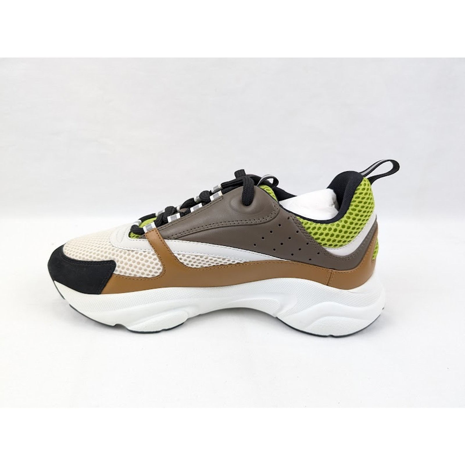 Dior o1rshd1 B22 Calf Mesh Sneakers in Brown/Kaki 47 Size US 14 / EU 47 - 7 Thumbnail