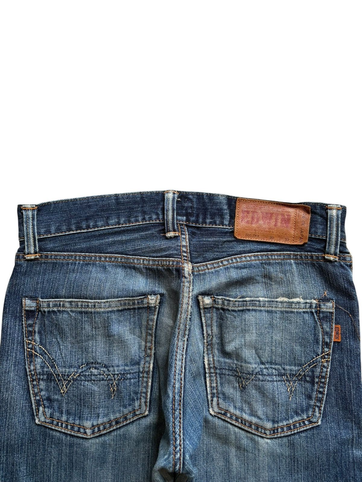 Edwin × Japanese Brand Vintage Japanese Edwin 505zxx Selvedge Mud Wash Loose Jeans Size US 31 - 9 Thumbnail