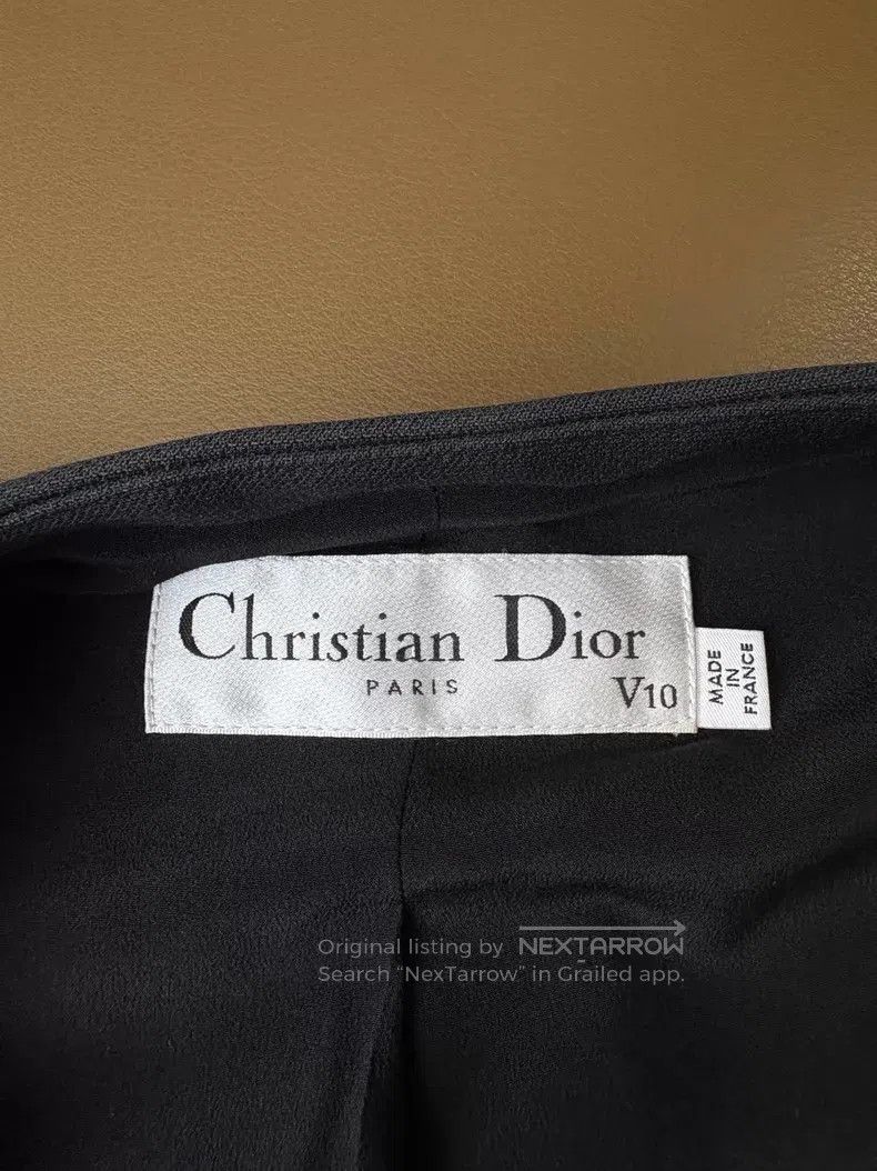 Dior Dior Show black wool silk round collar simple temperament Size XXS / US 00 / IT 34 - 5 Thumbnail